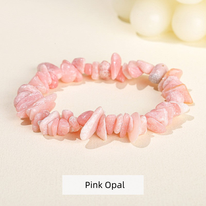 Natural Crystal Stone Chips Bracelets Healing Bracelet