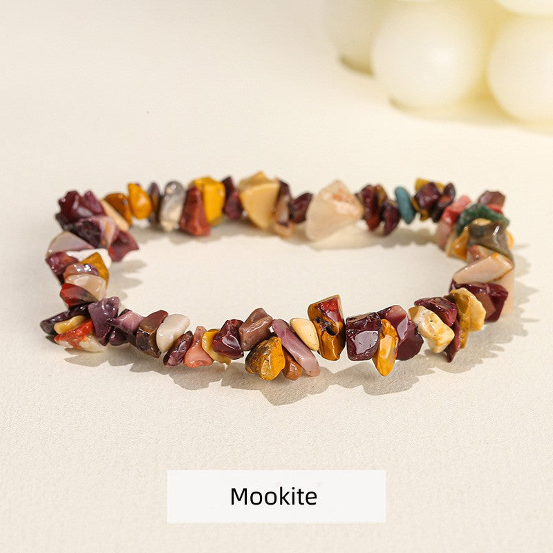 Natural Crystal Stone Chips Bracelets Healing Bracelet