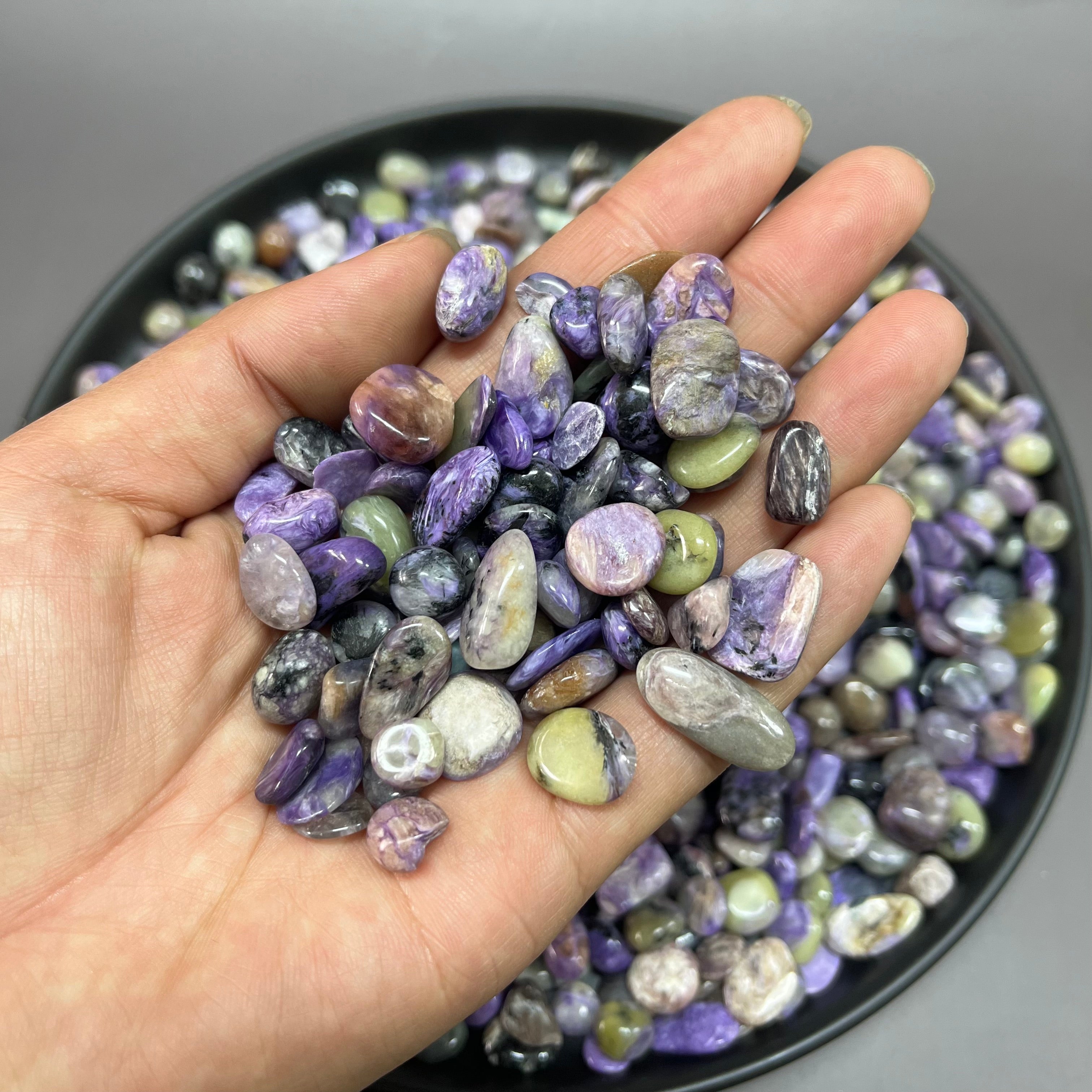 Natural Charoite Pebbles Chips Wholesale