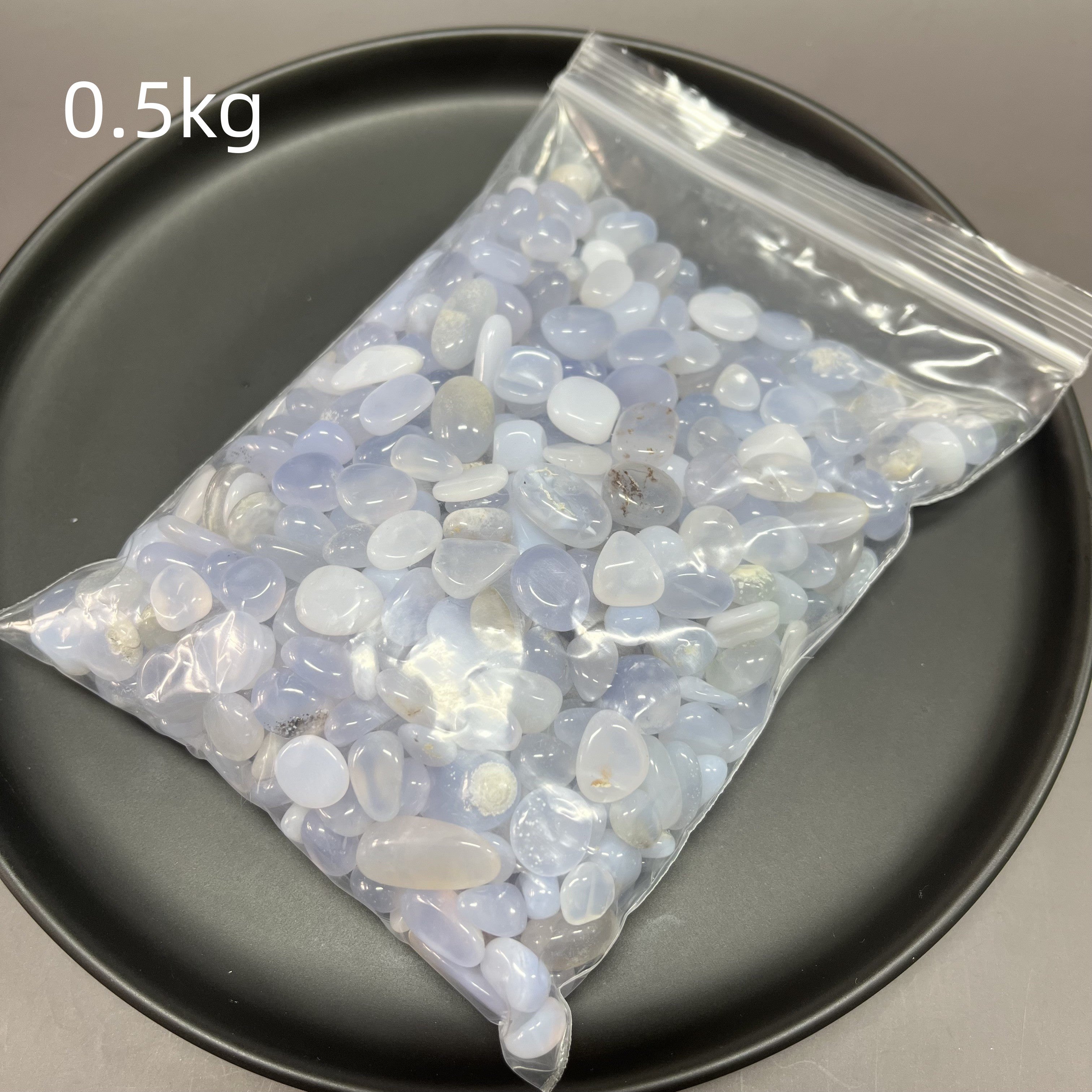 Natural Blue Chalcedony Pebbles Chips Wholesale