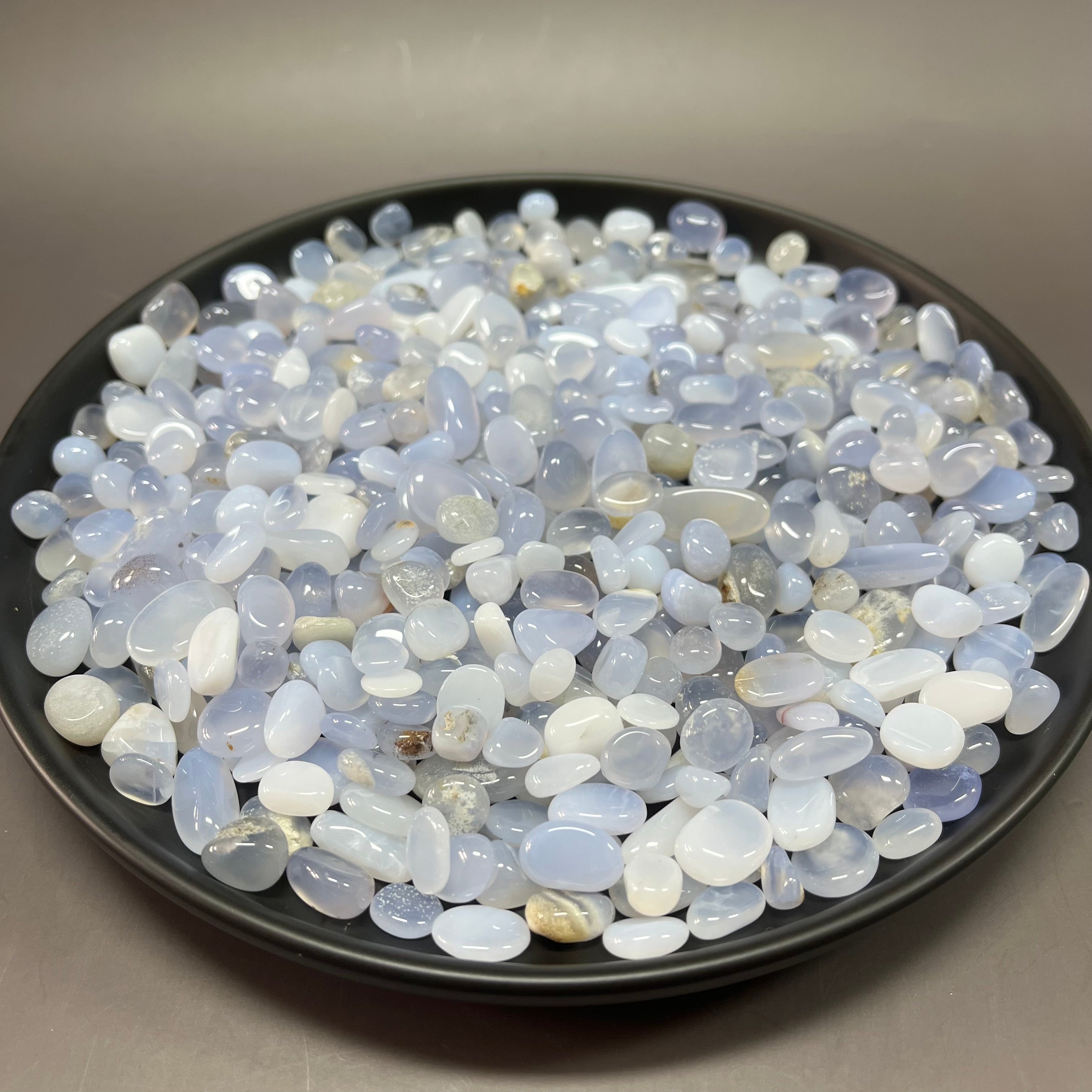 Natural Blue Chalcedony Pebbles Chips Wholesale