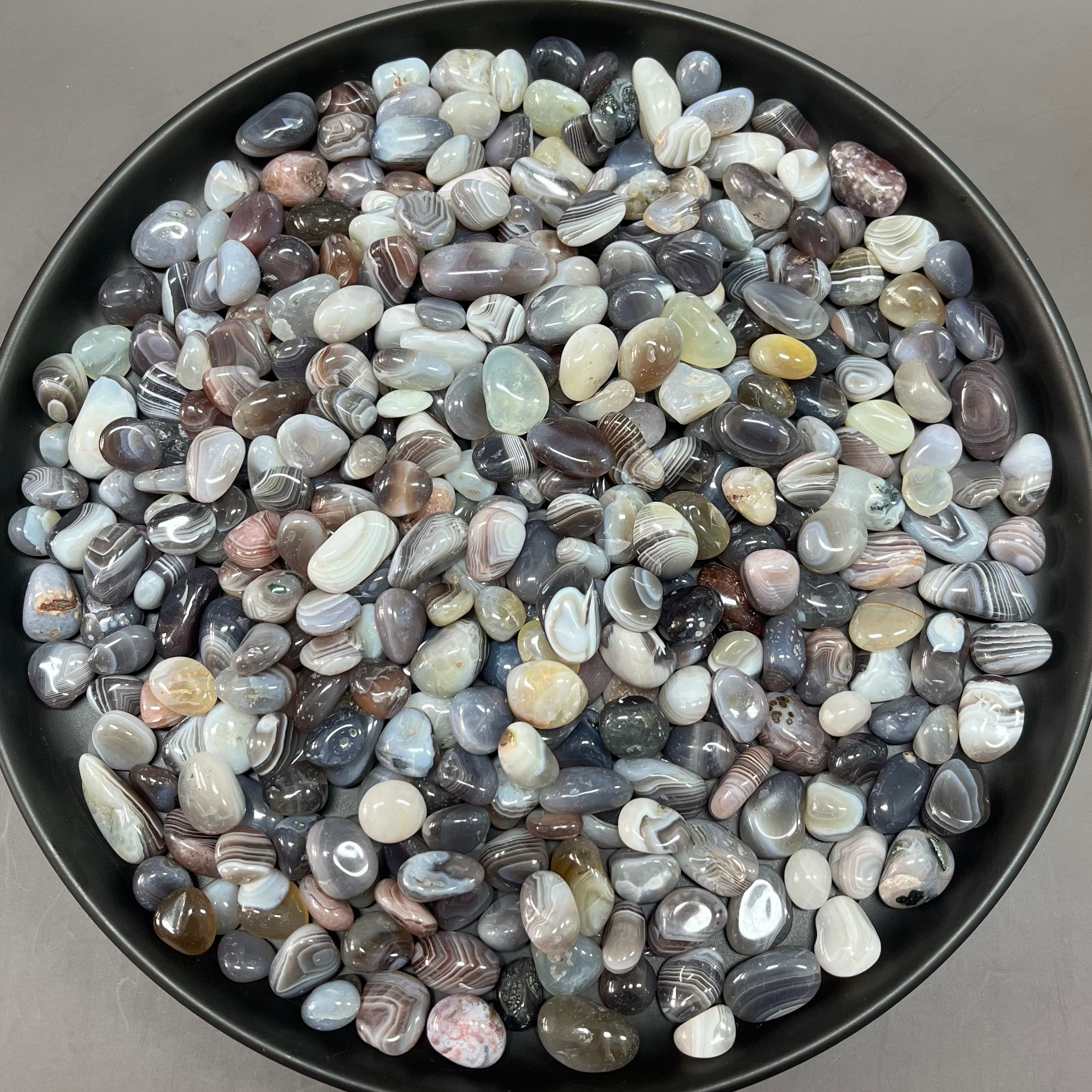 Natural Botswana Agate Pebbles Chips Wholesale
