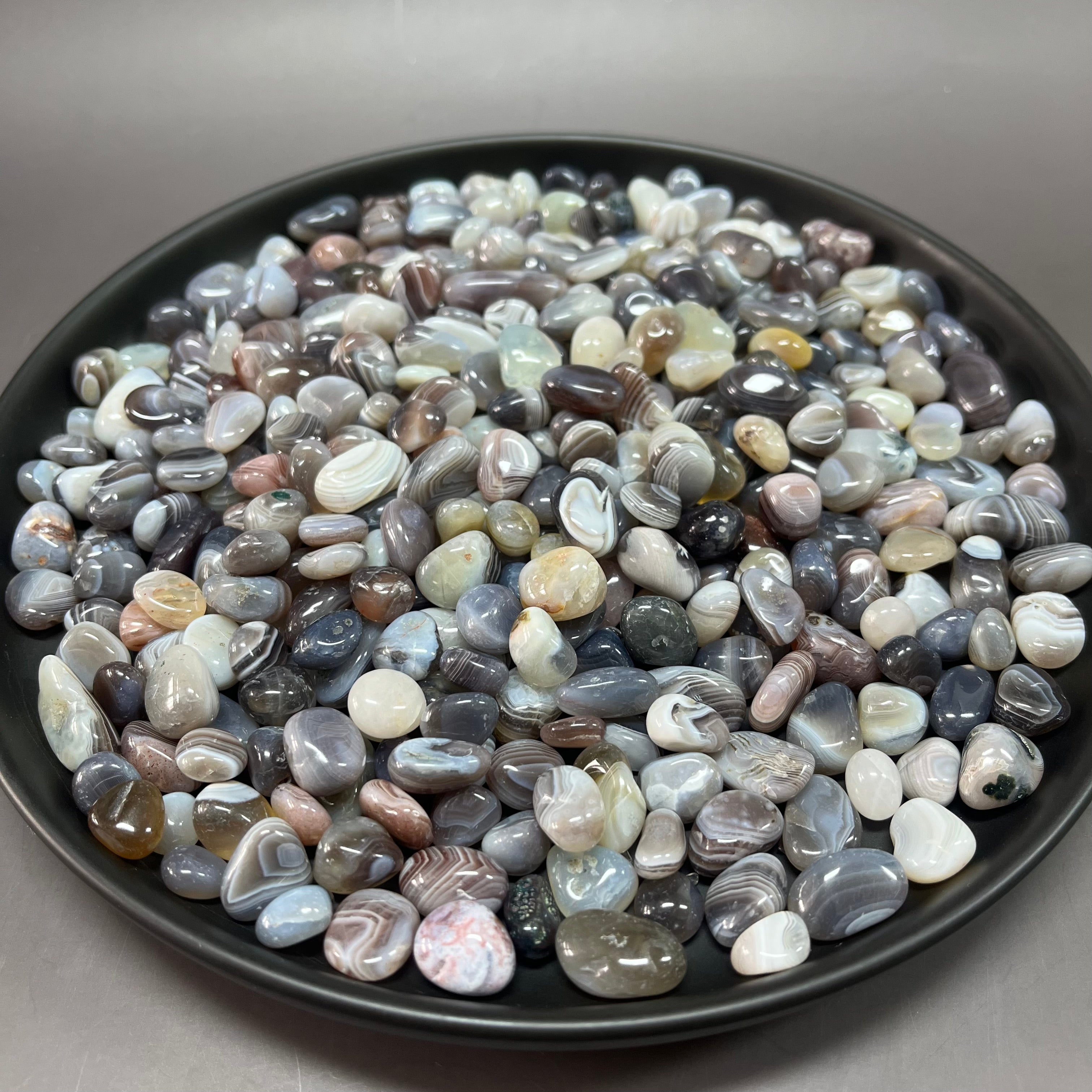 Natural Botswana Agate Pebbles Chips Wholesale