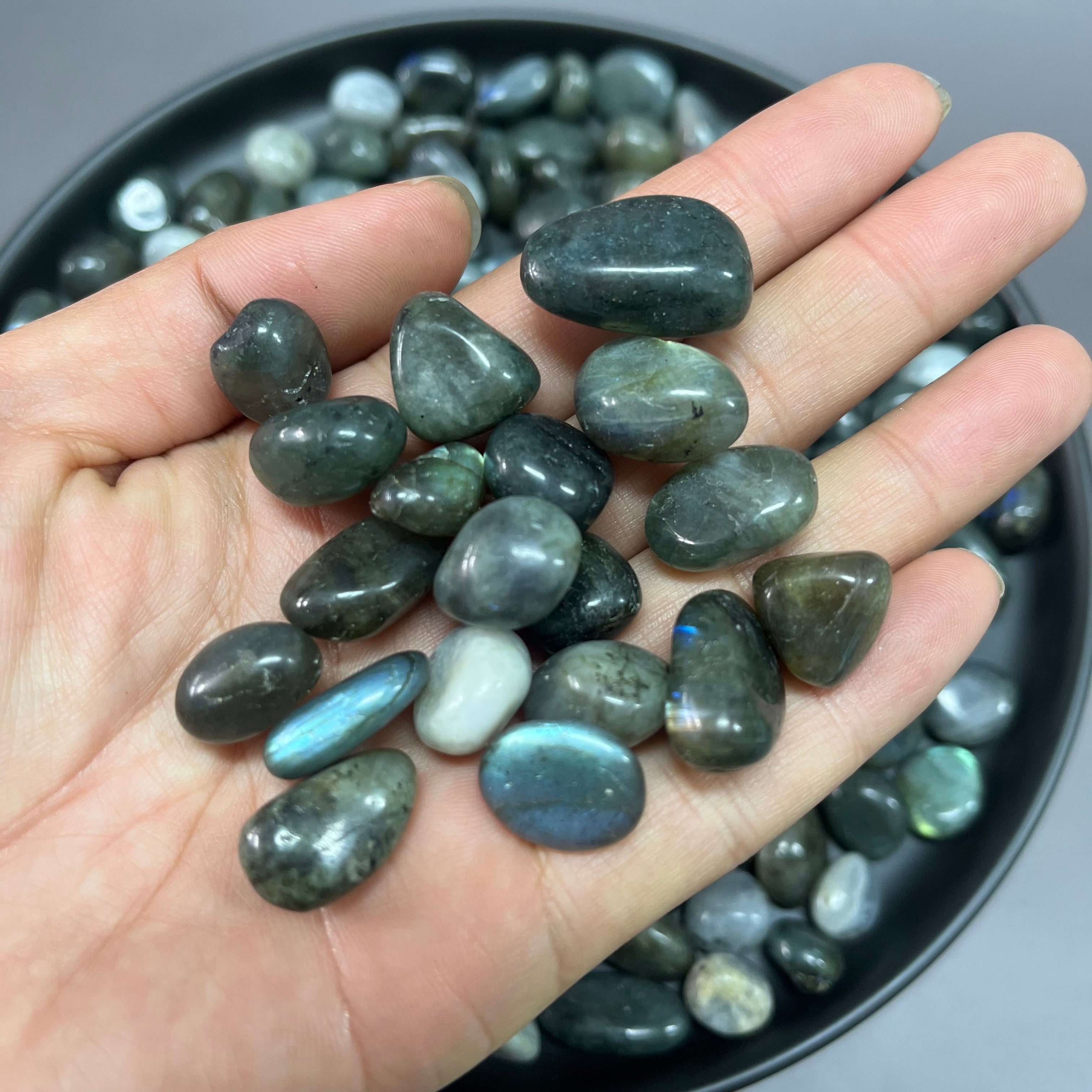 Natural Labradorite Pebbles Chips Wholesale