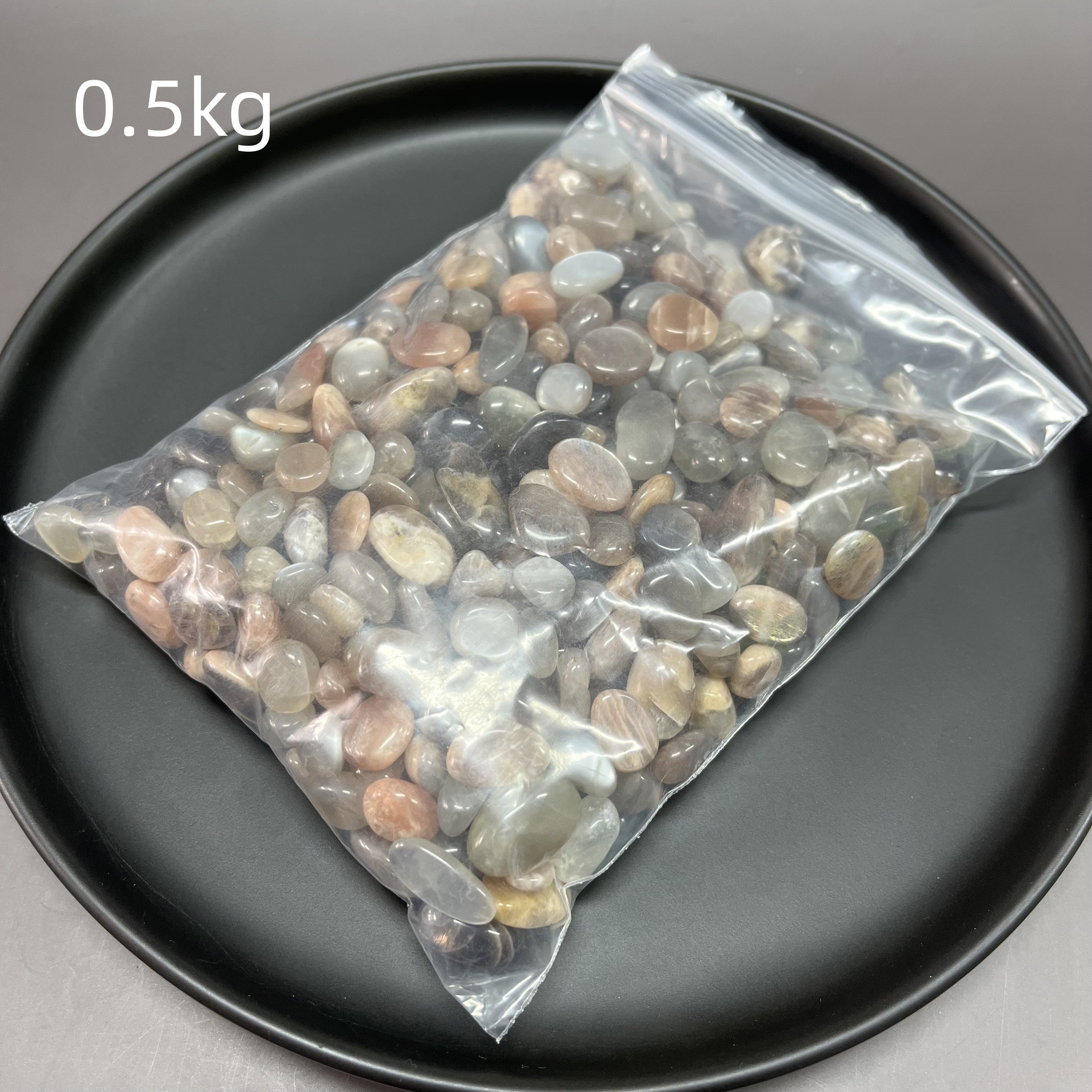 Natural Grey Moonstone Pebbles Chips Wholesale