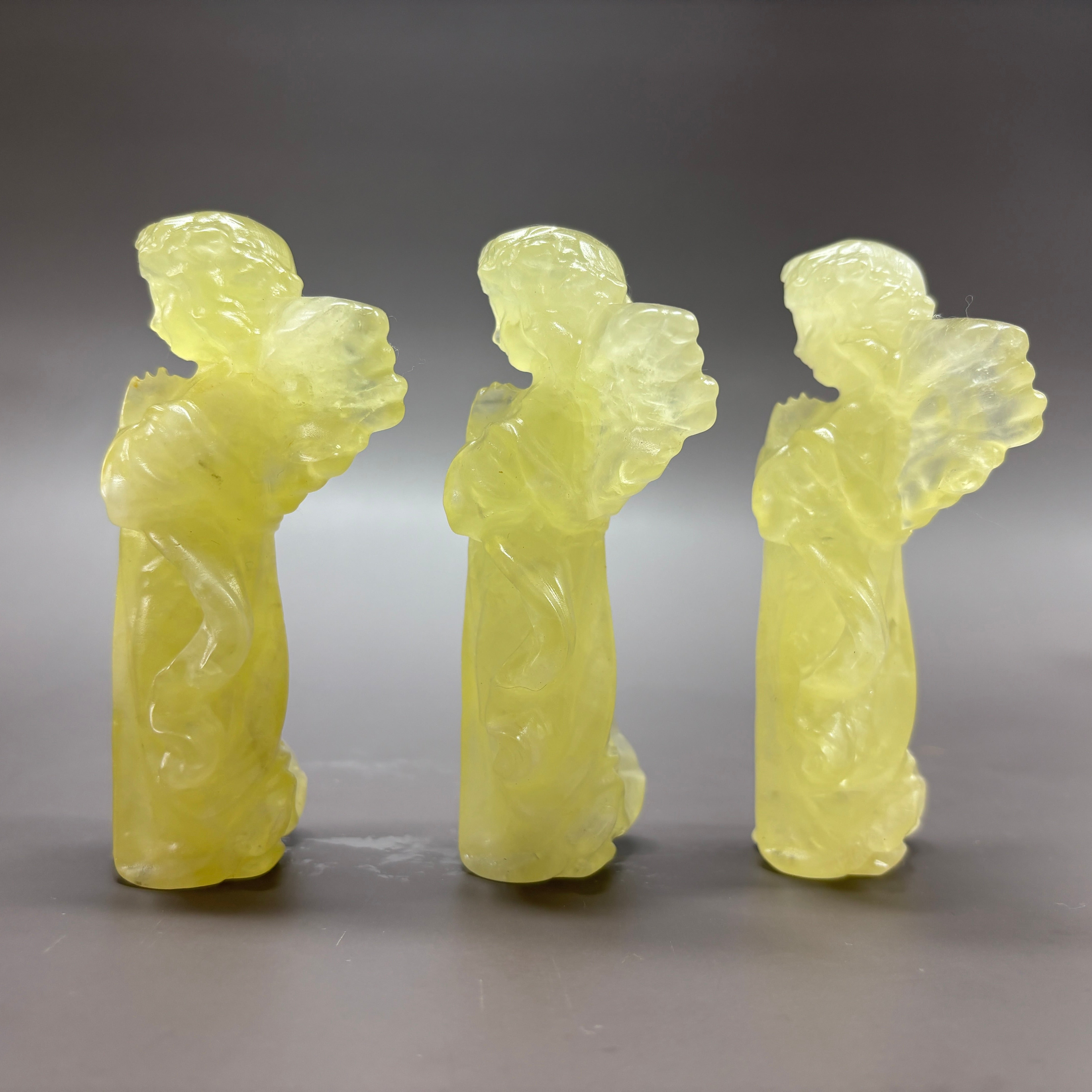 Angel Natural Citrine Crystal Carving