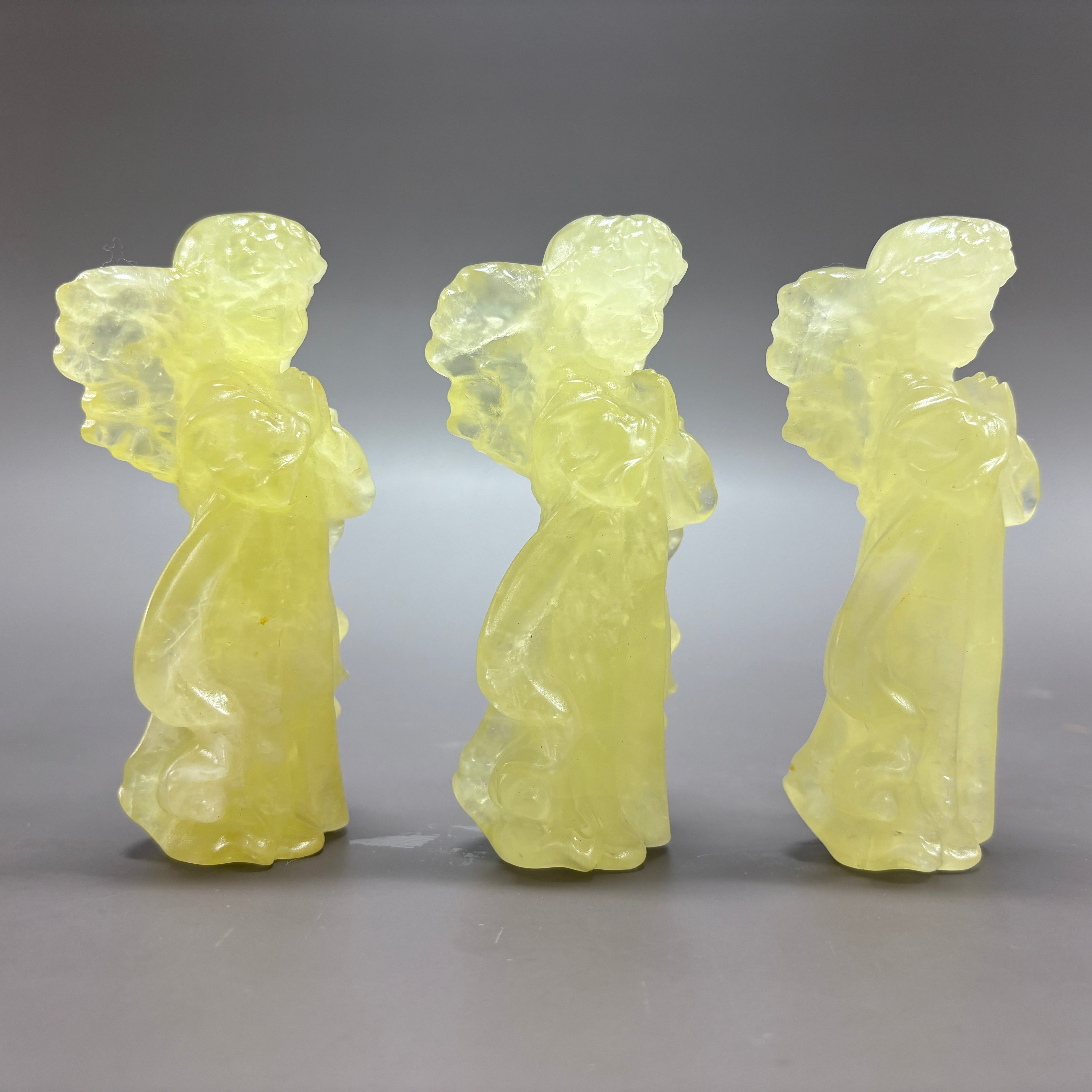 Angel Natural Citrine Crystal Carving