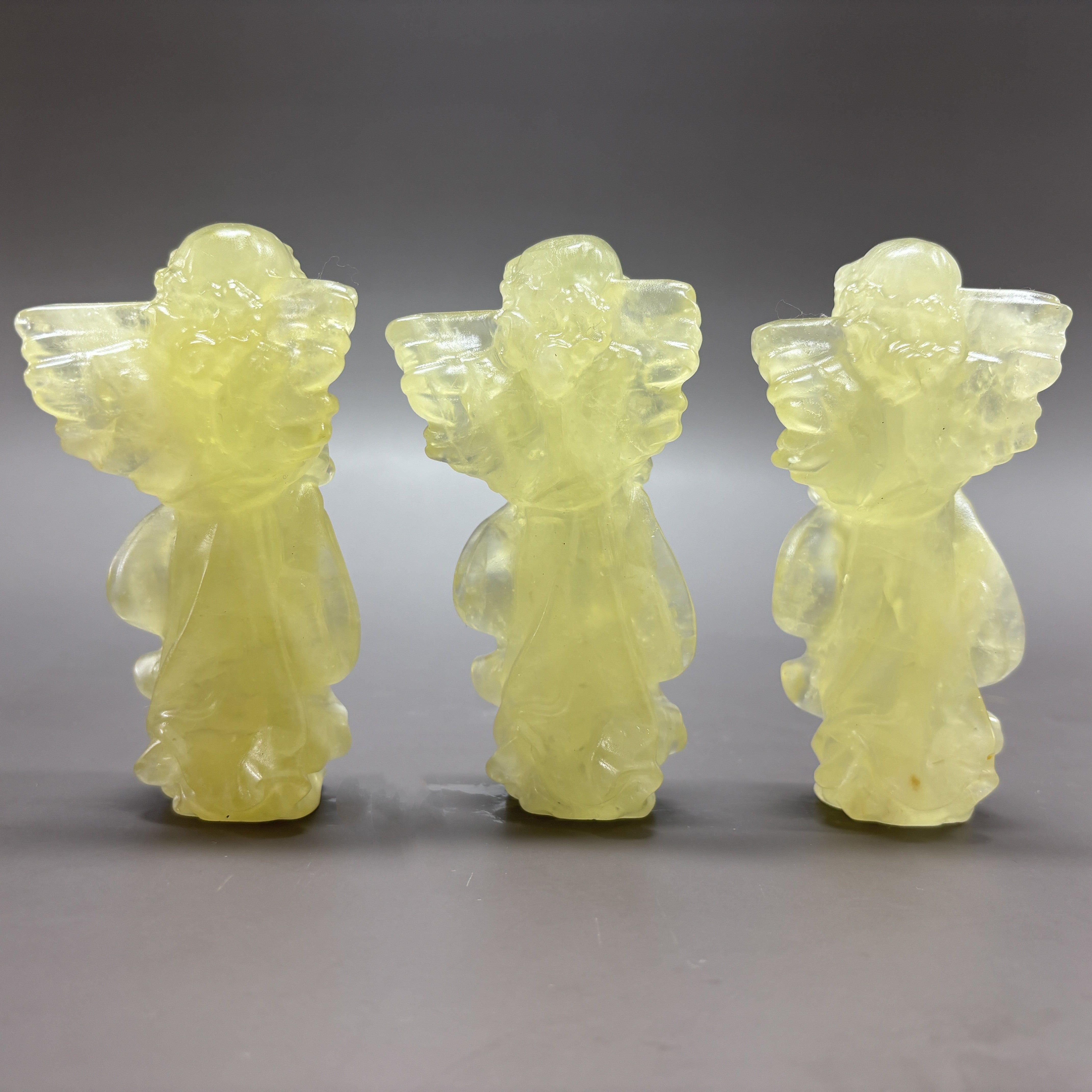 Angel Natural Citrine Crystal Carving