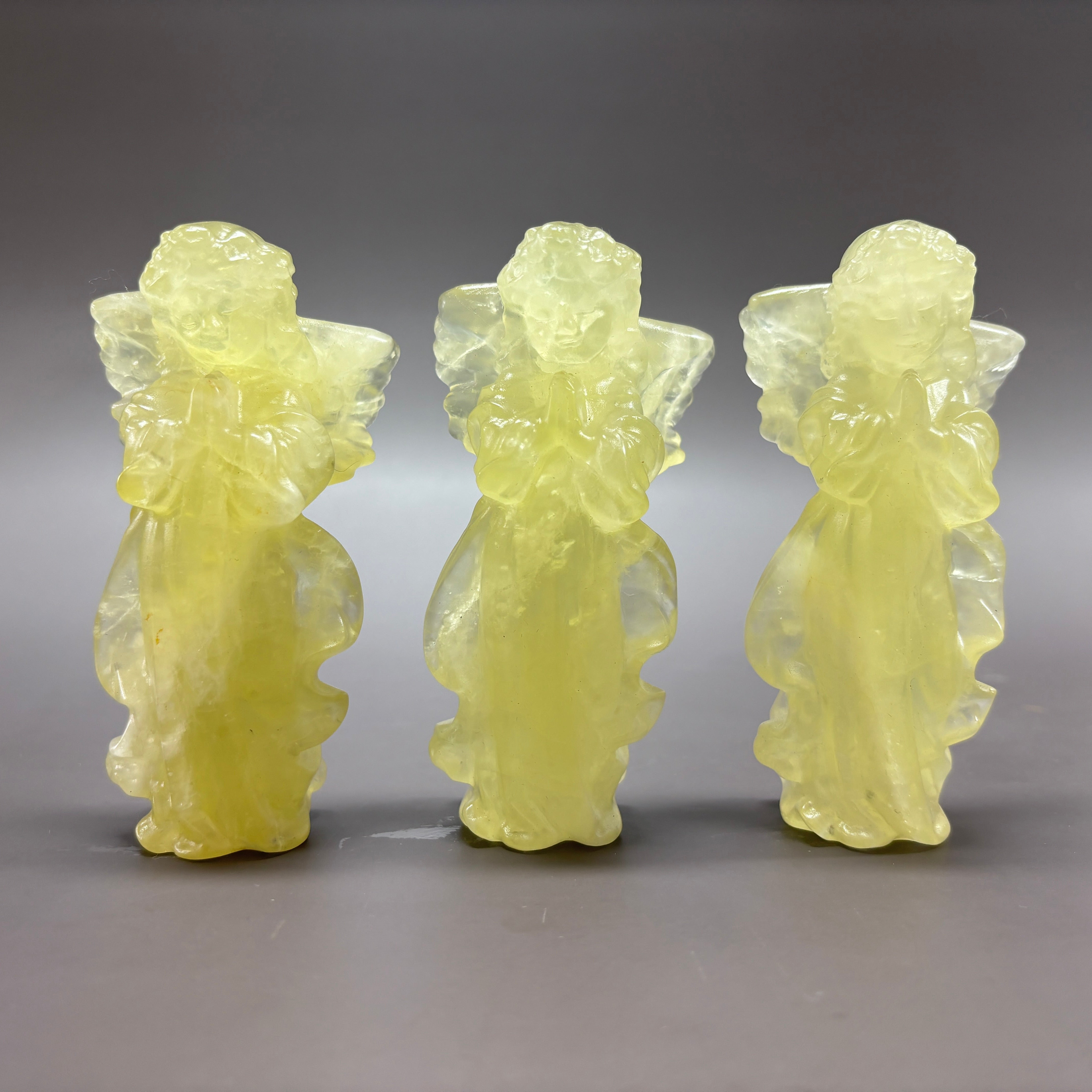 Angel Natural Citrine Crystal Carving