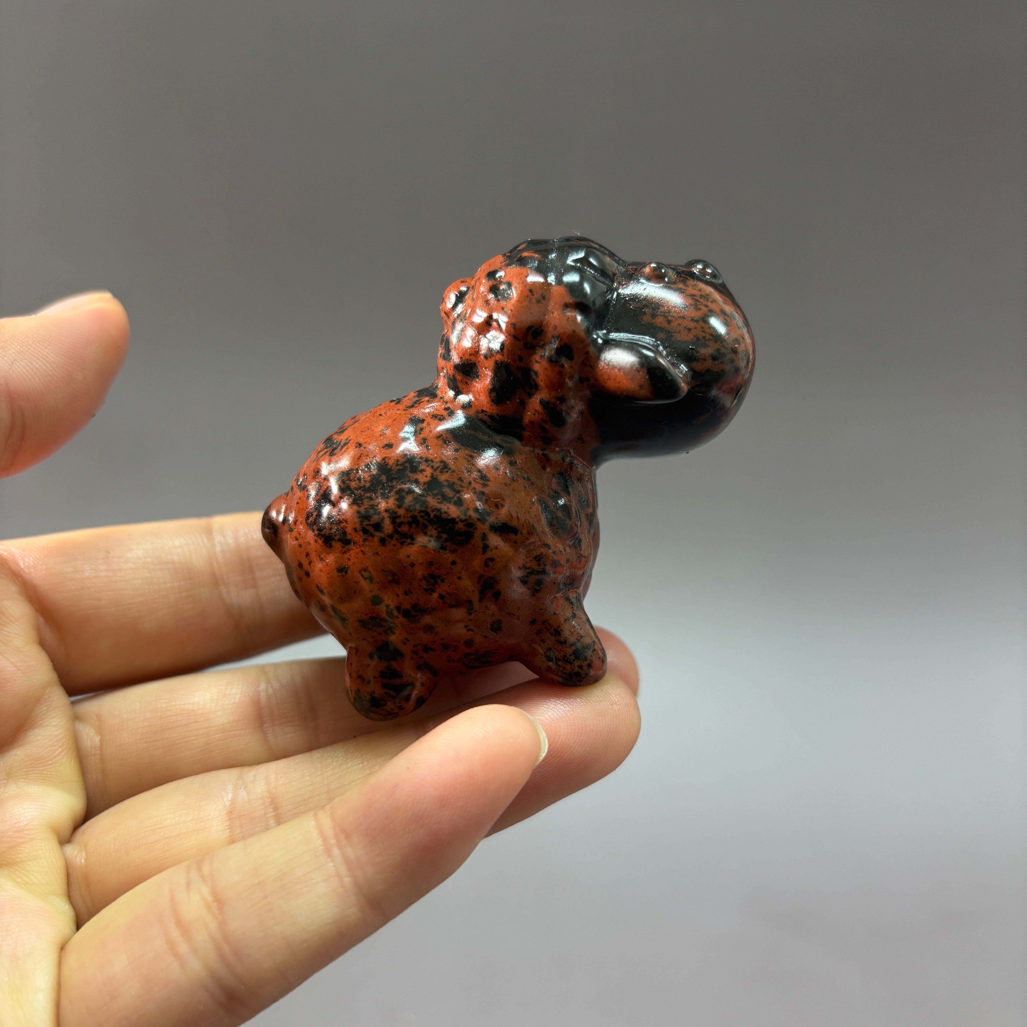 6.5CM Sheep Natural Stone Crystal Carving Statue Table Decor Gift