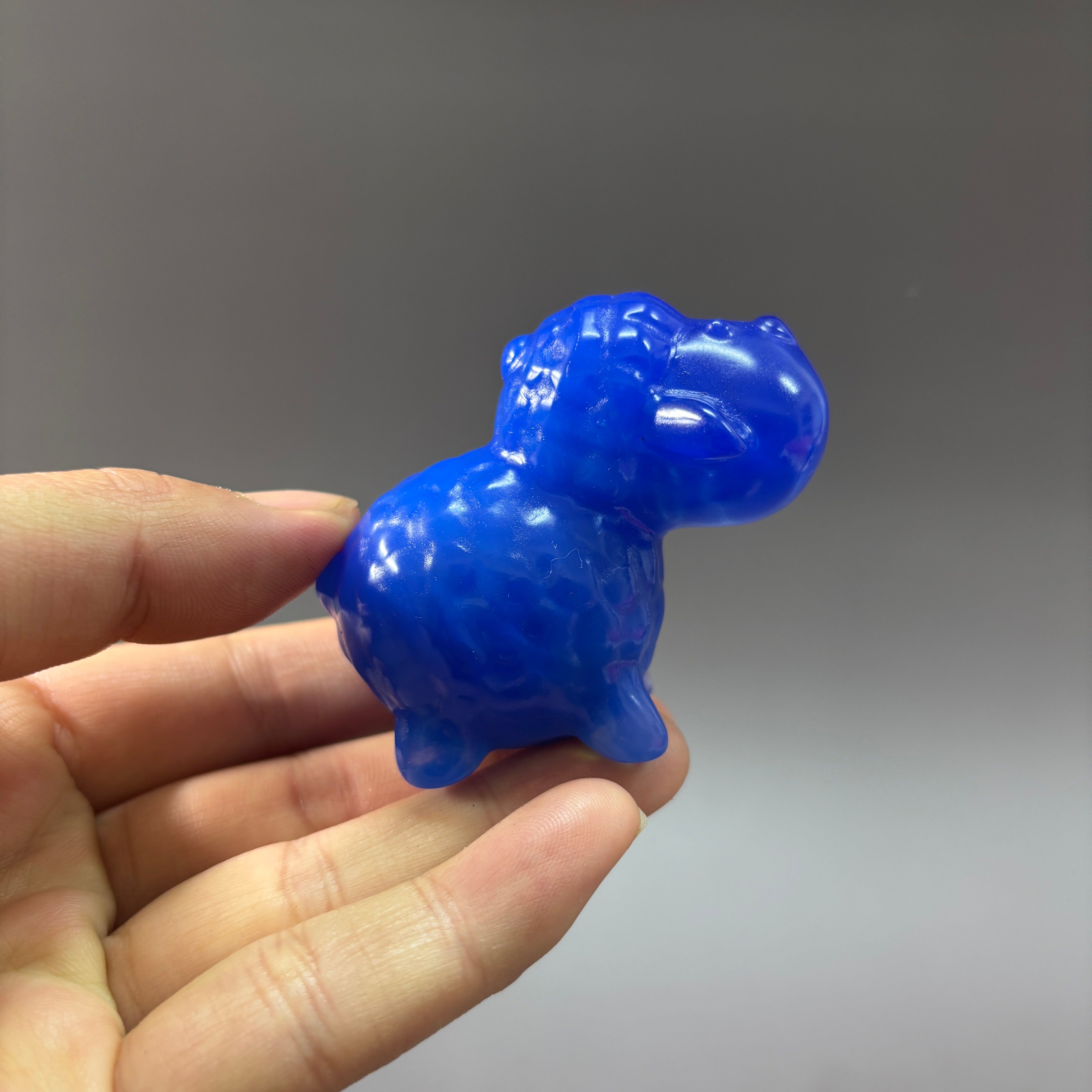 6.5CM Sheep Natural Stone Crystal Carving Statue Table Decor Gift