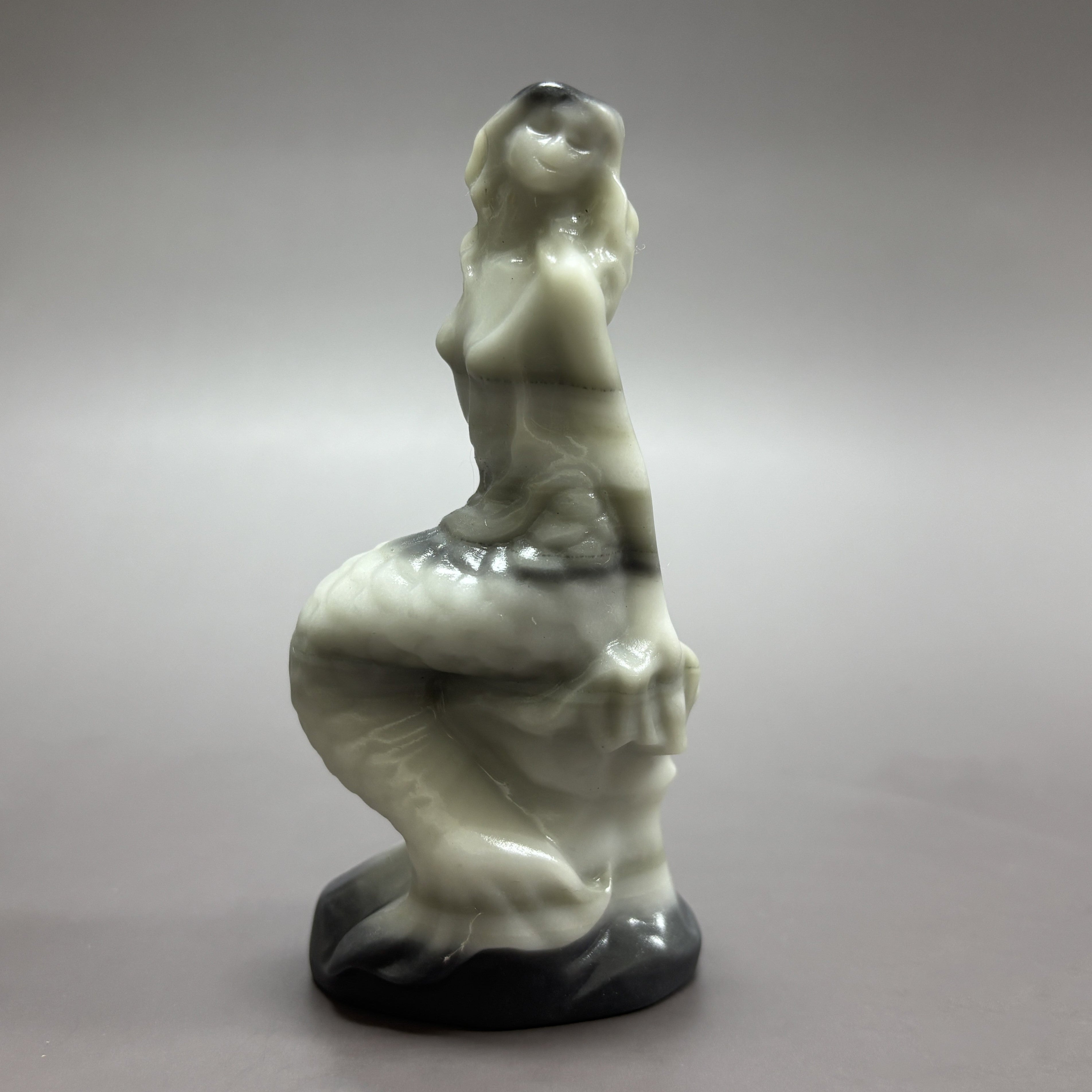 Natural Stone Mermaid Carving Table Decor Wholesale