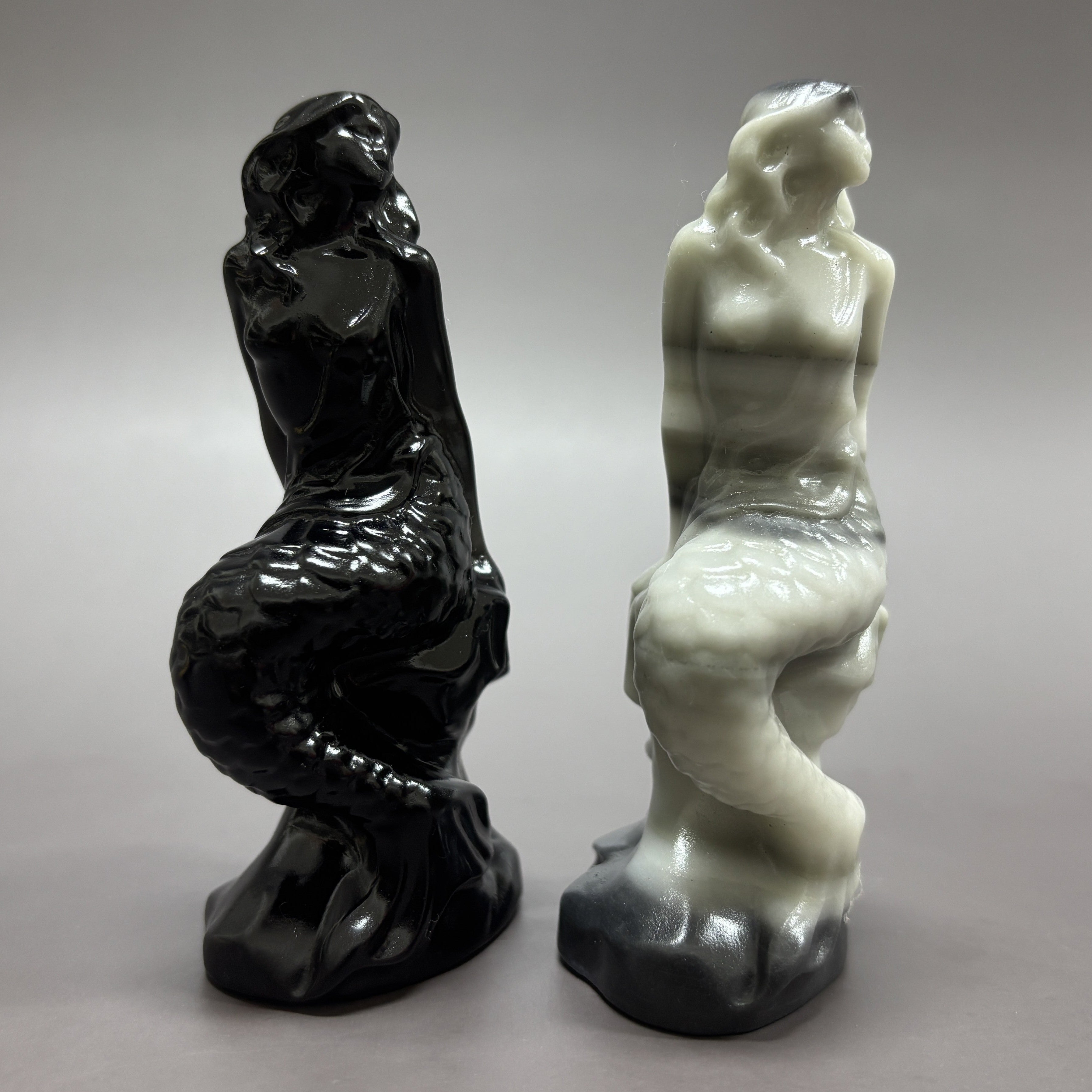 Natural Stone Mermaid Carving Table Decor Wholesale