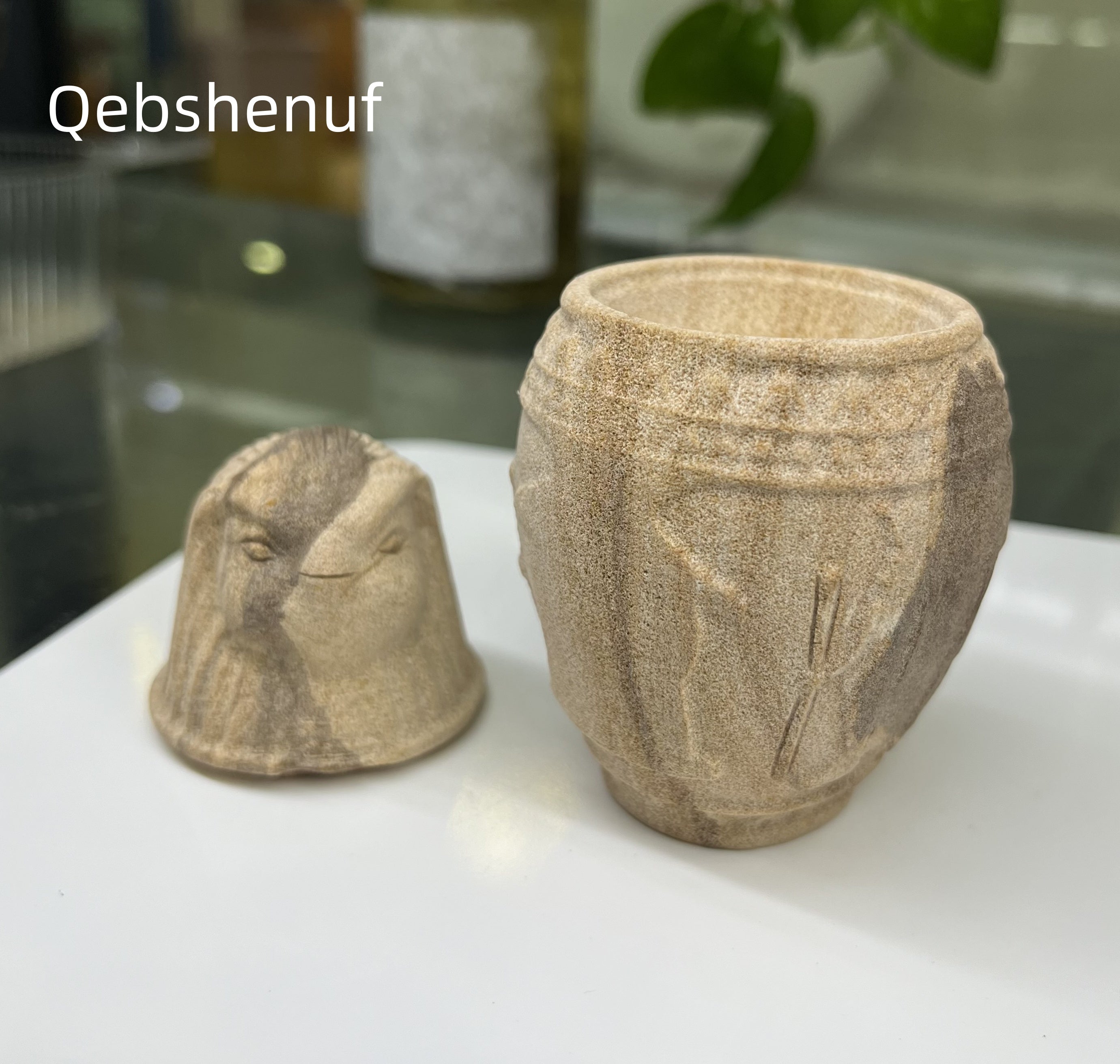 Egyptian Canopic Jars Carving Table Decor Wholesale