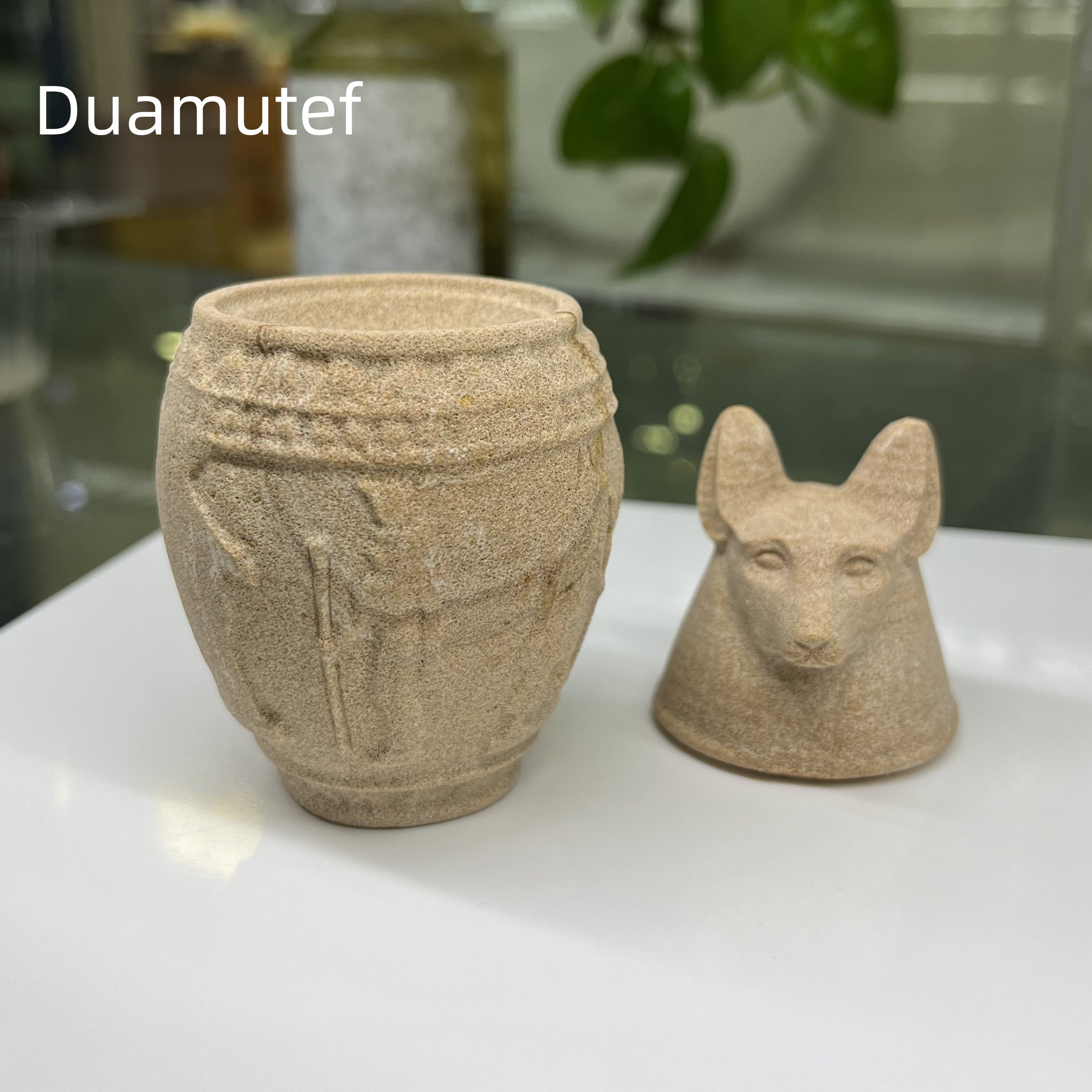 Egyptian Canopic Jars Carving Table Decor Wholesale