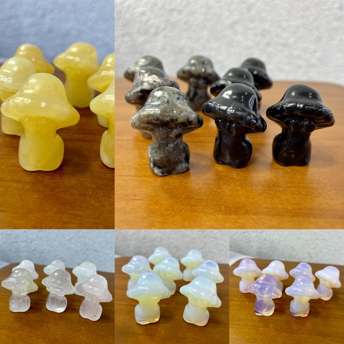 3CM Mushroom Lady Mini Carving Gift Decor Wholesale