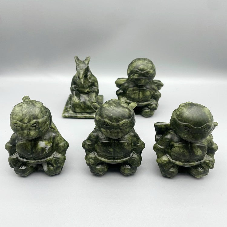 10CM Serpentine Ninja Turtles Figures Set Carvings