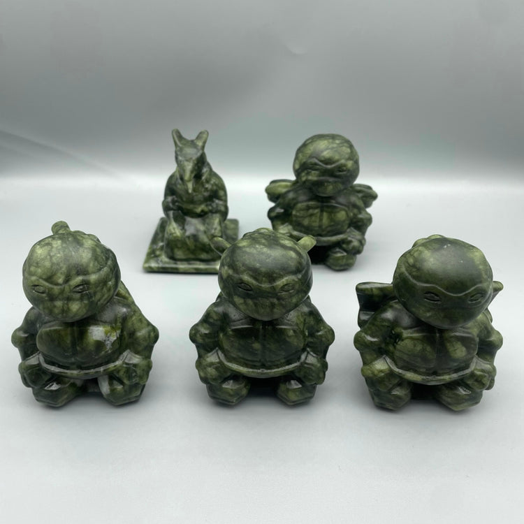 10CM Serpentine Ninja Turtles Carvings