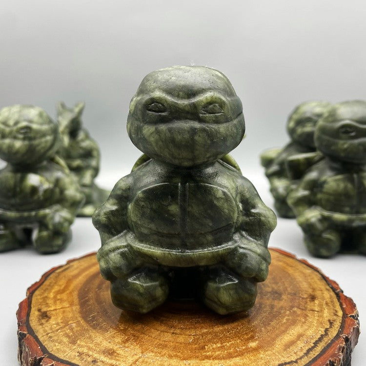 10CM Serpentine Ninja Turtles Figures Set Carvings