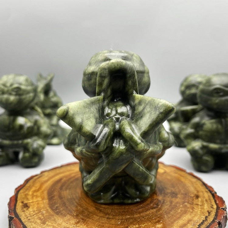 10CM Serpentine Ninja Turtles Figures Set Carvings