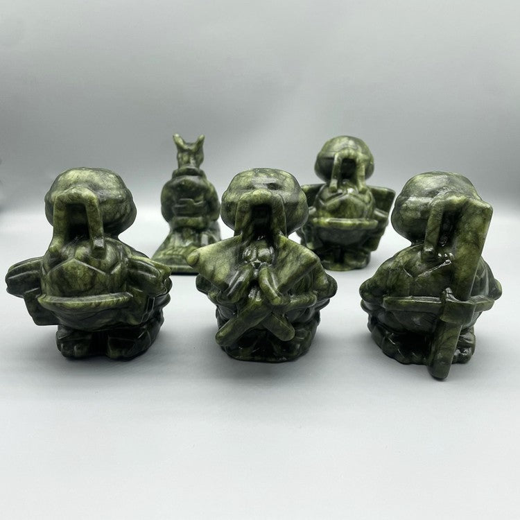 10CM Serpentine Ninja Turtles Figures Set Carvings