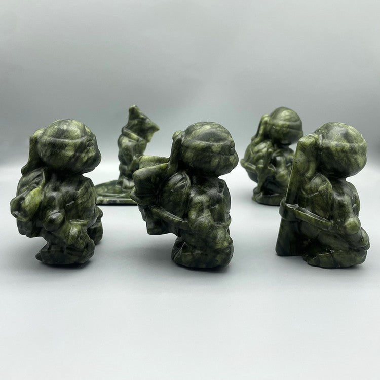 10CM Serpentine Ninja Turtles Figures Set Carvings