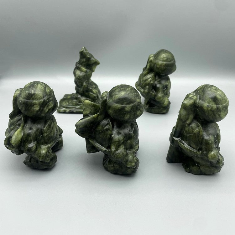 10CM Serpentine Ninja Turtles Figures Set Carvings