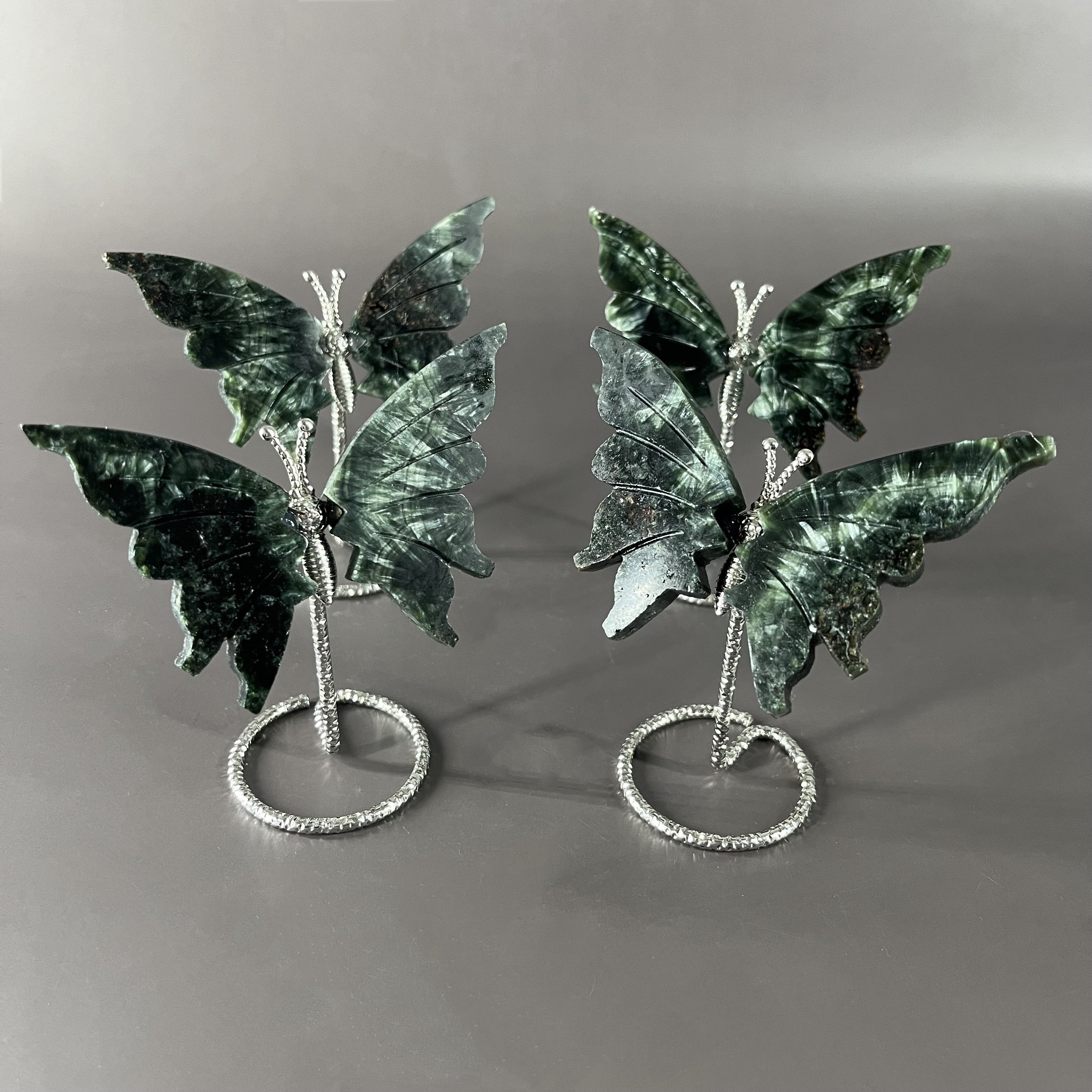 Seraphinite Butterfly on Stand