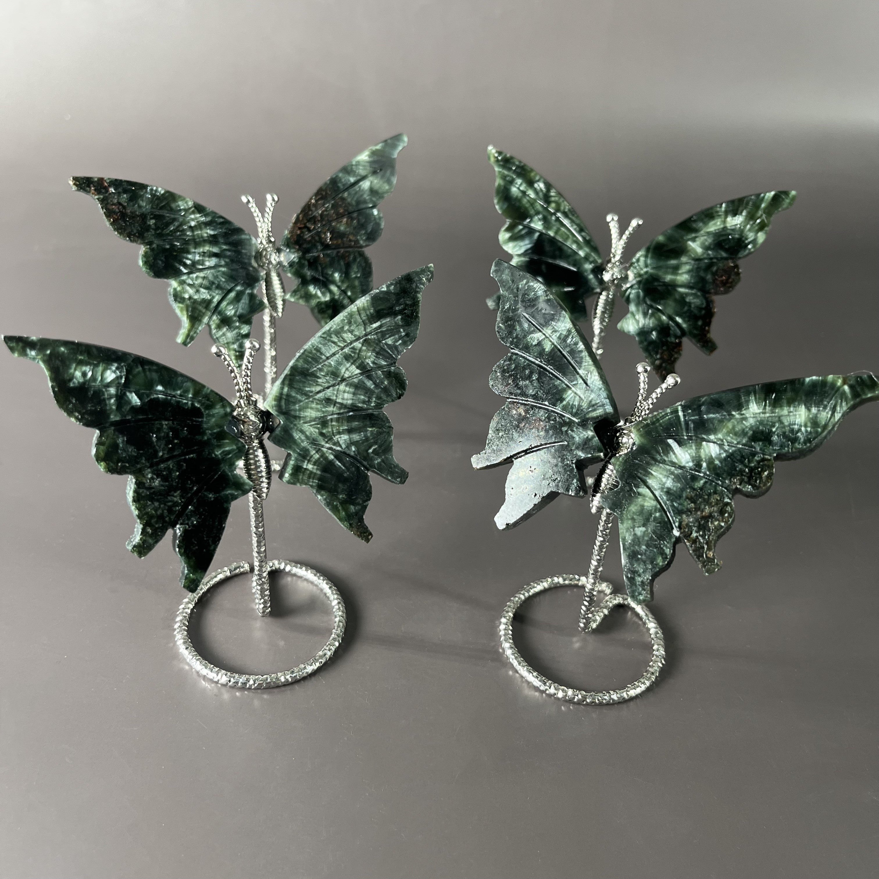Seraphinite Butterfly on Stand