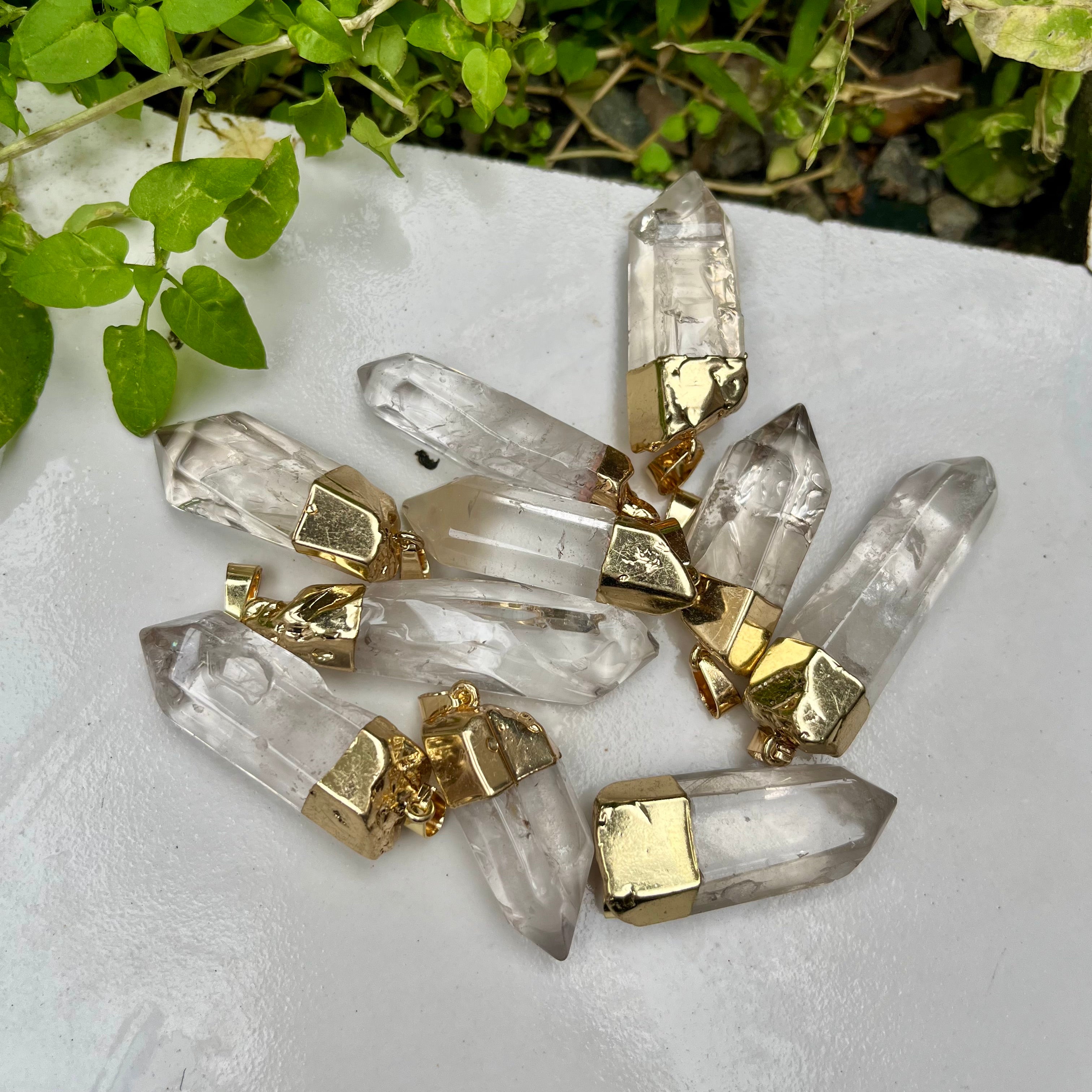 Clear Quartz Point Pendants