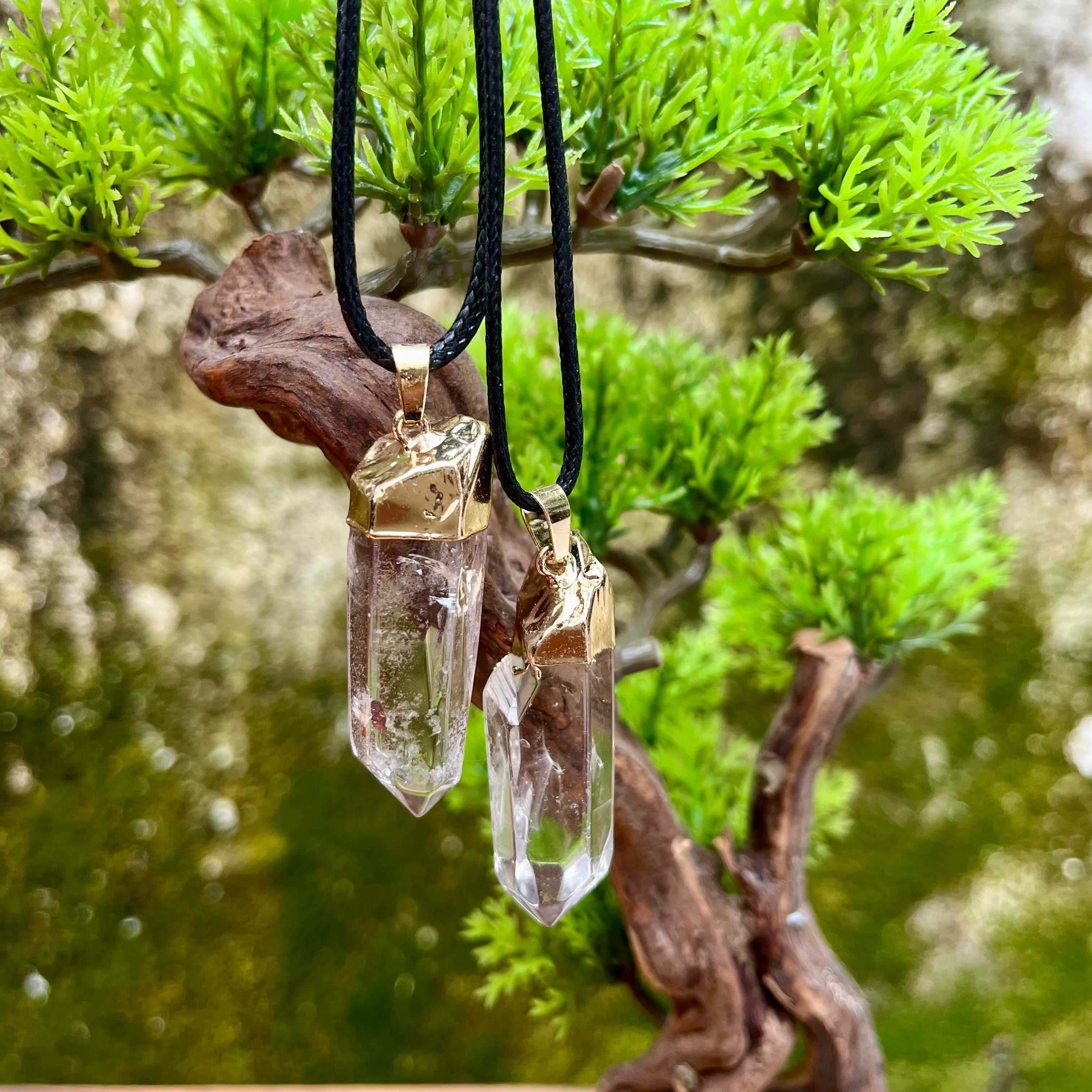 Clear Quartz Point Pendants