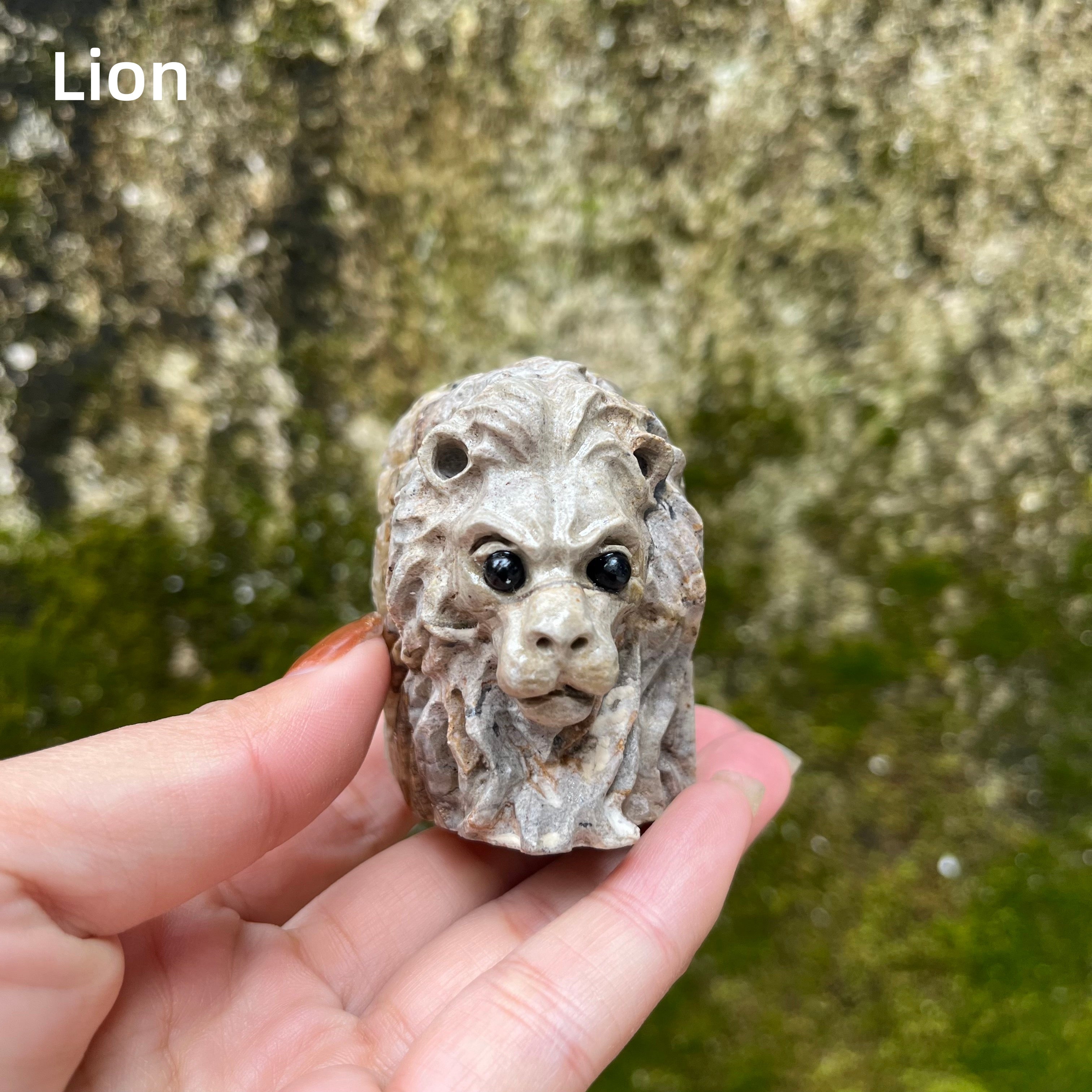 7PCS Clear Quartz Top Pet Rocks Animal Carvings