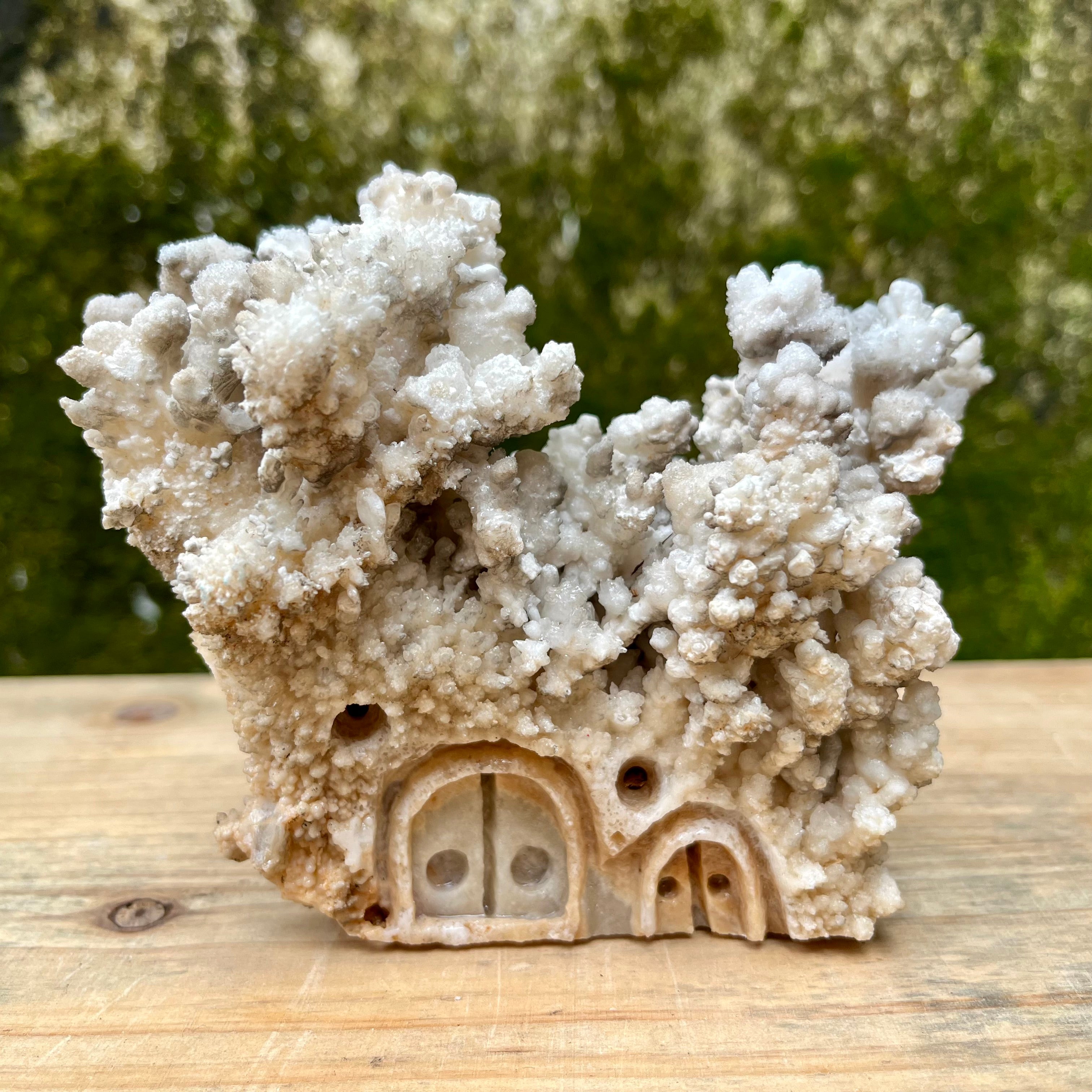 Stalactite Raw Cut Mushroom House Carvings