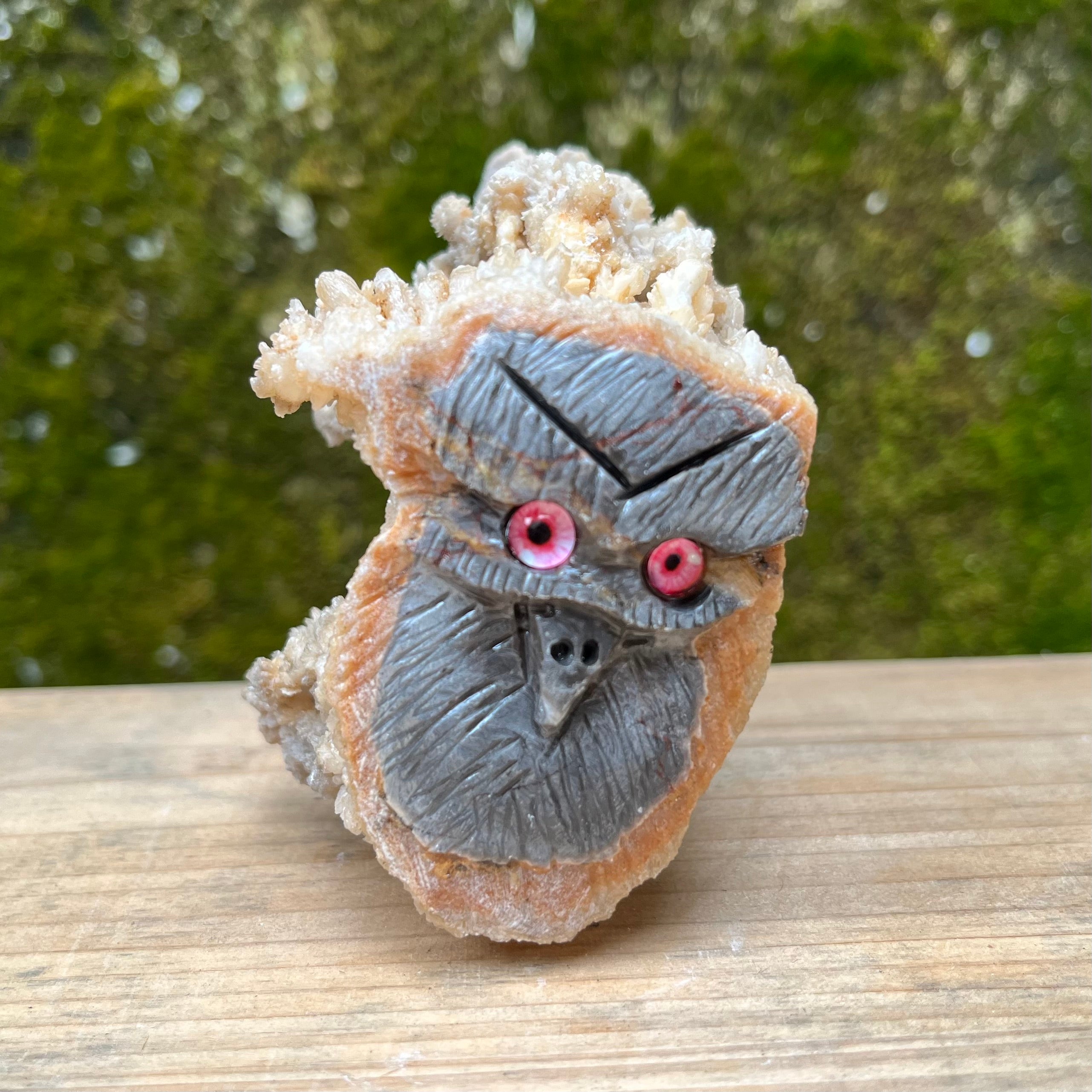 Stalactite Raw Cut Owl Carving