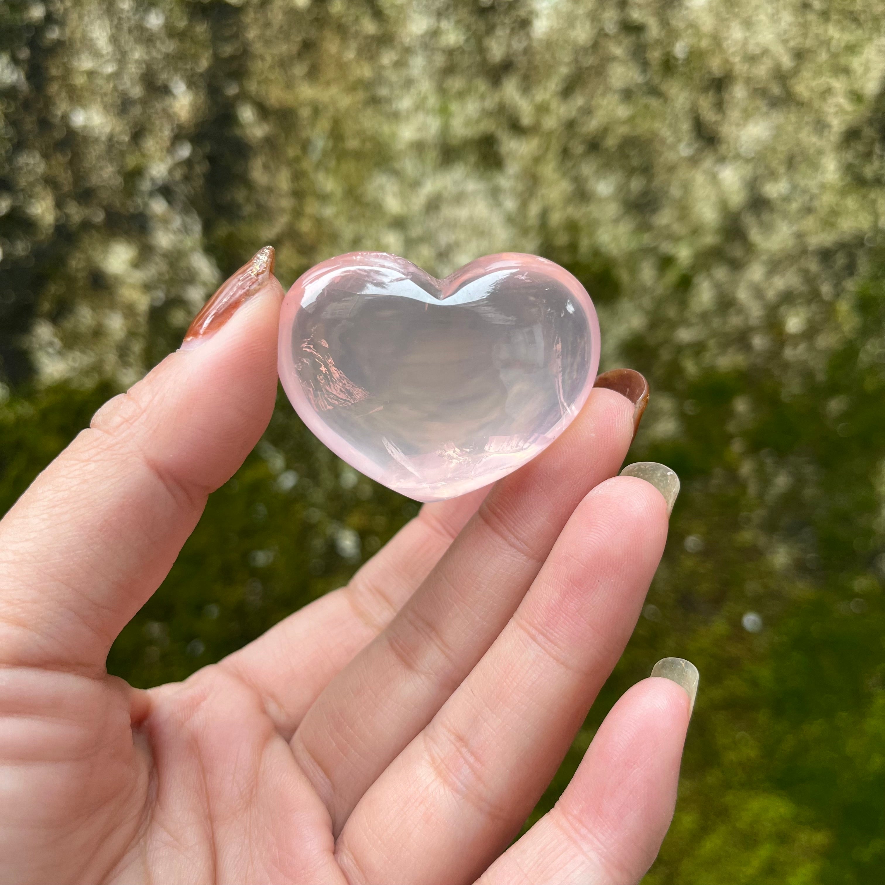 13PCS High Quality Natural Rose Quartz Small Hearts
