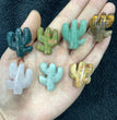 Mini Cactus Natural Stone Carvings Confetti