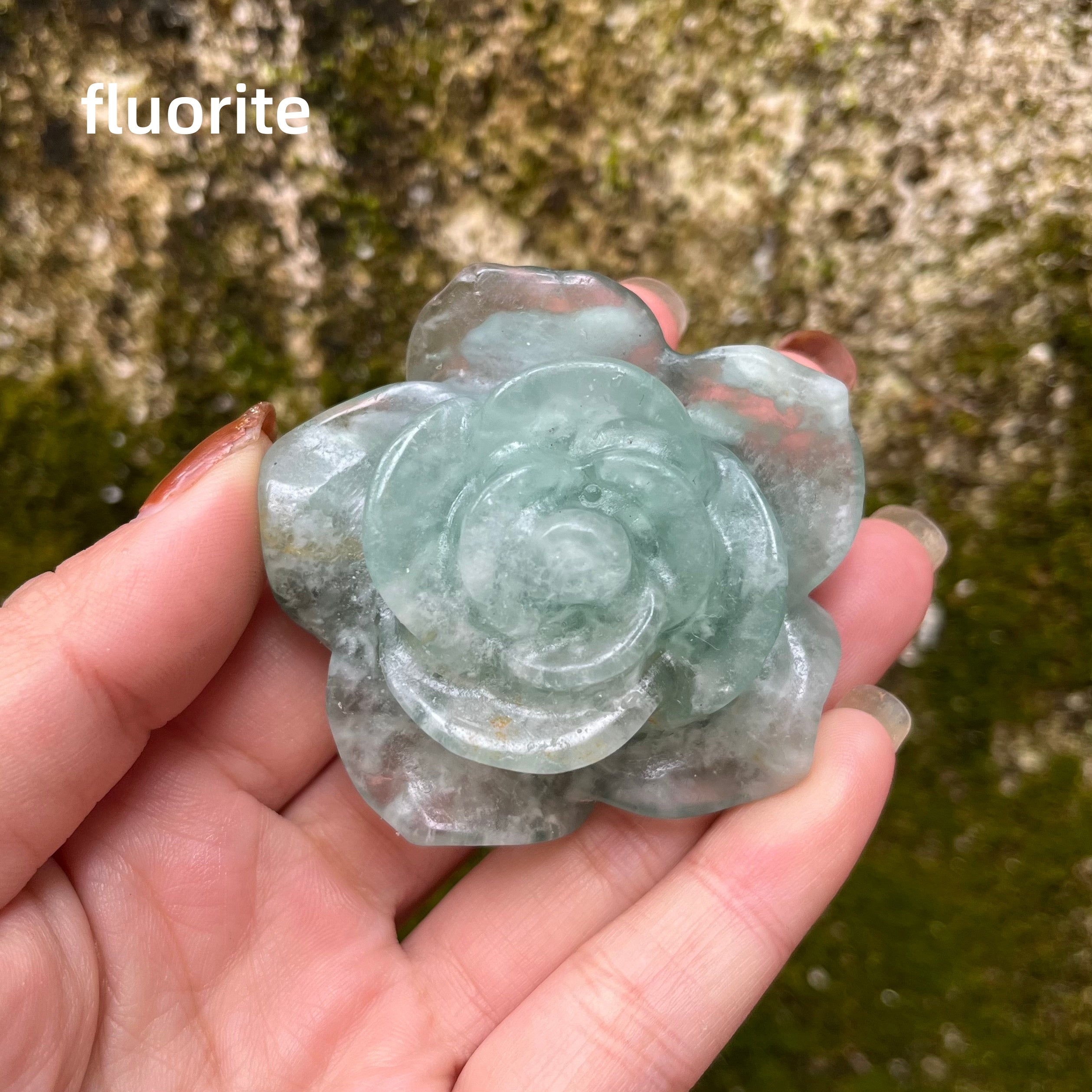 Natural Stone Flower Carving