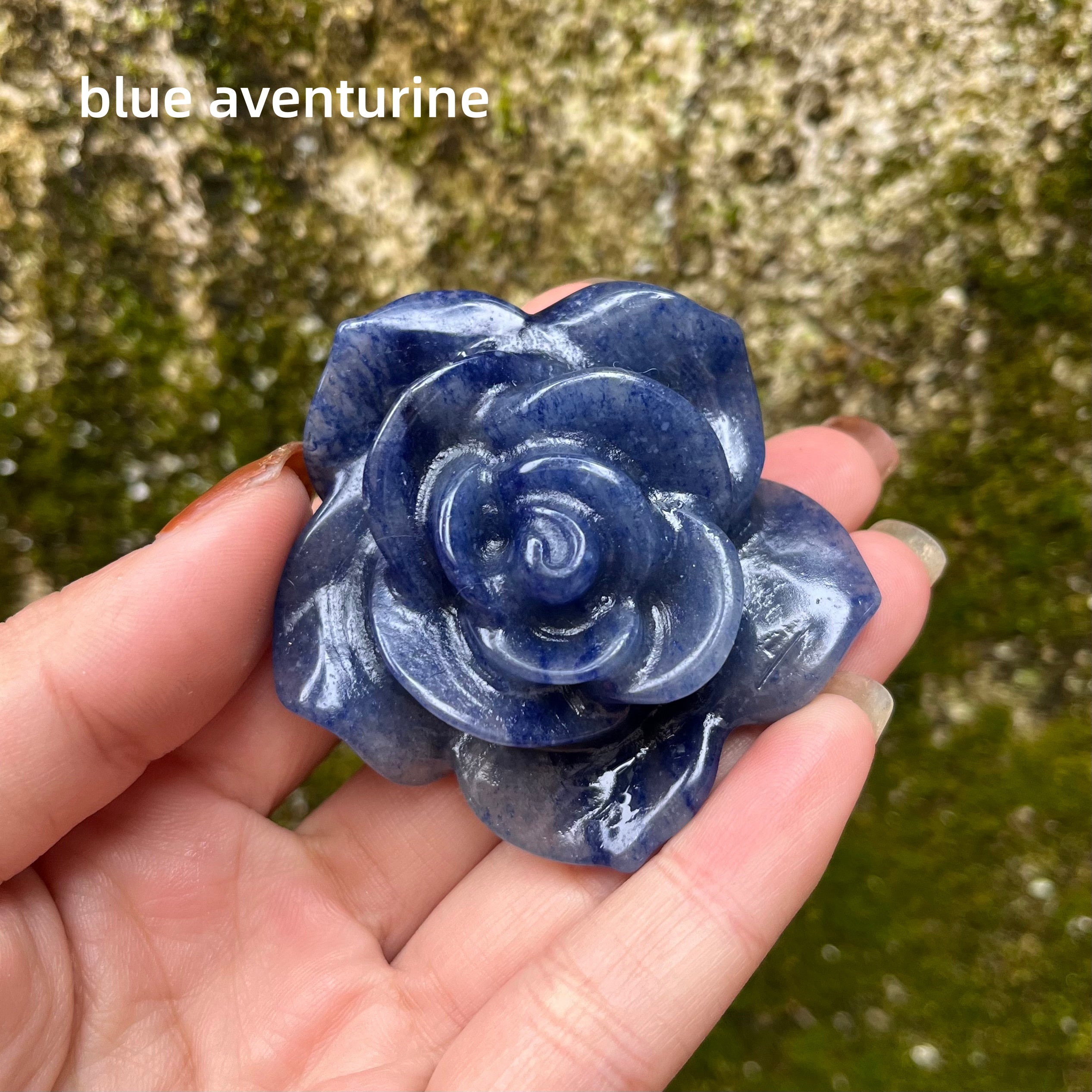 Natural Stone Flower Carving