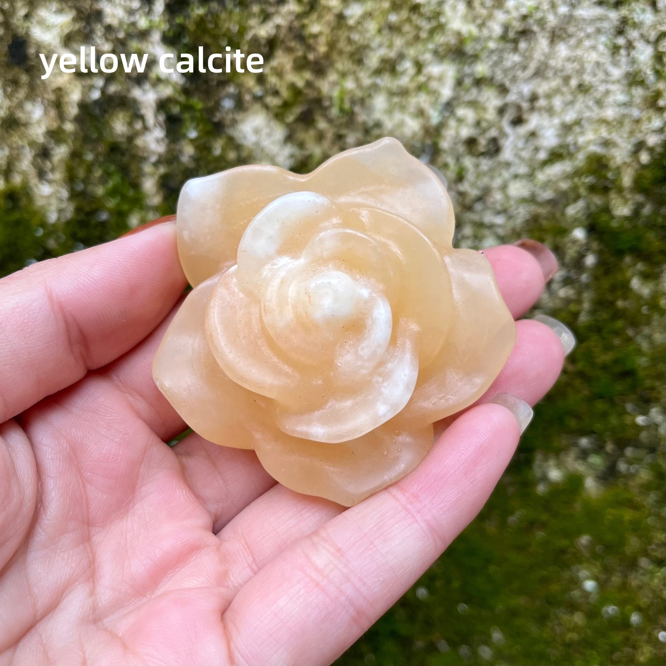 Natural Stone Flower Carving
