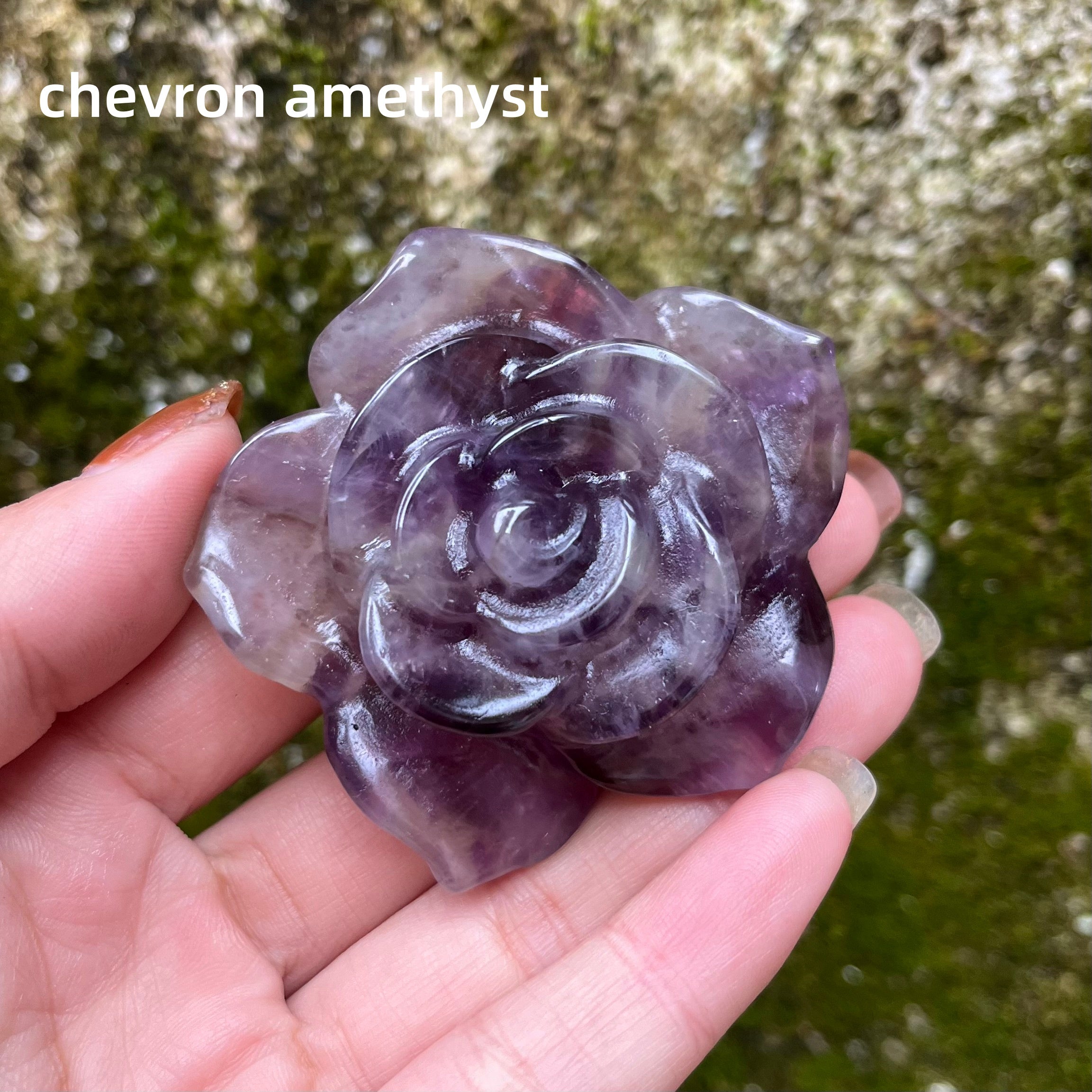 Natural Stone Flower Carving