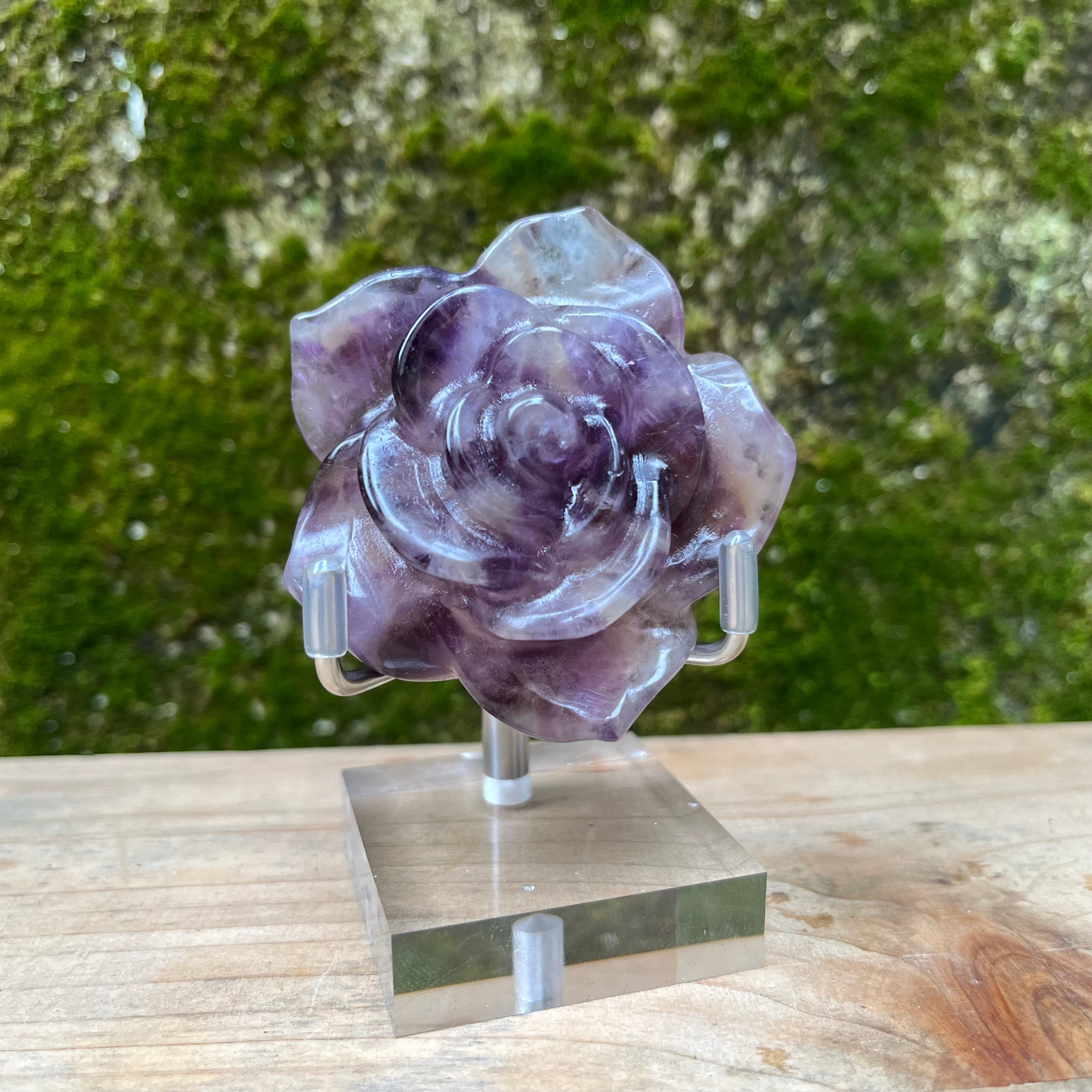 Natural Stone Flower Carving
