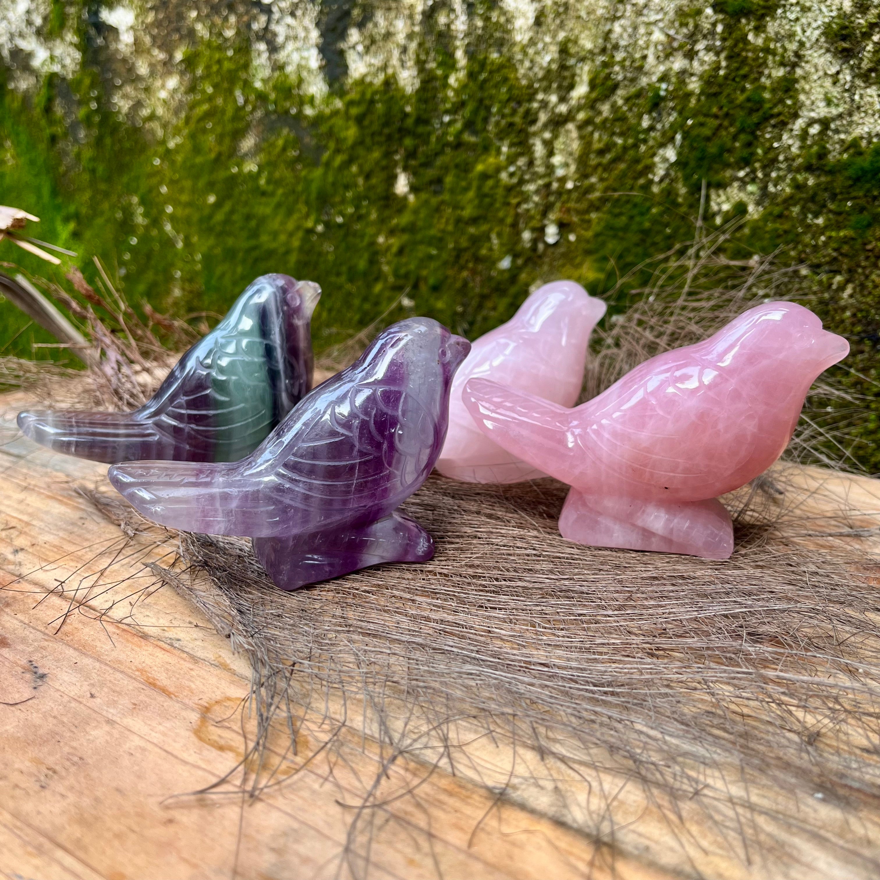 Natural Stone Bird Carving