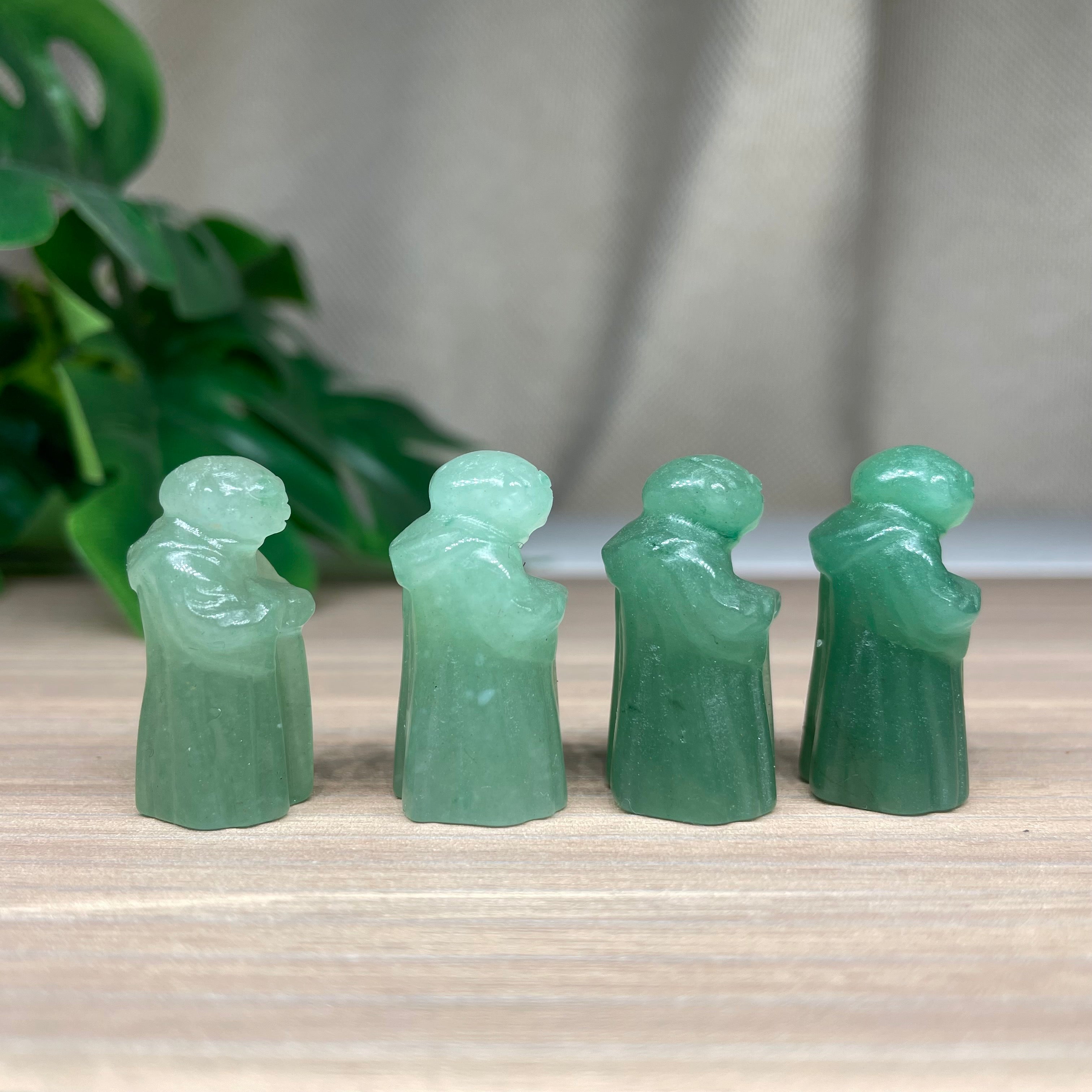 3CM Star Wars Mini Old Yoda Natural Crystal Carving