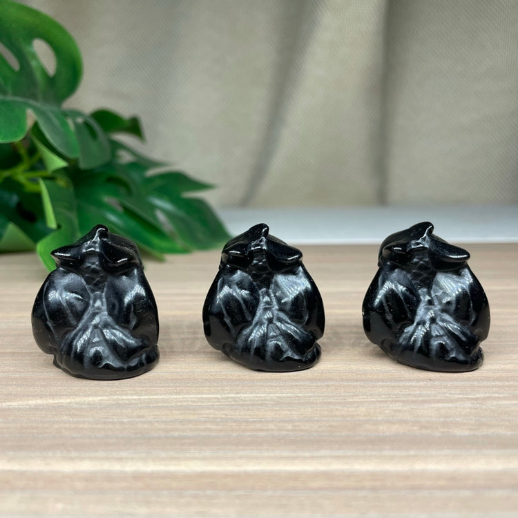 3.5CM How to Train Your Dragon Mini Toothless  Natural Crystal Carving