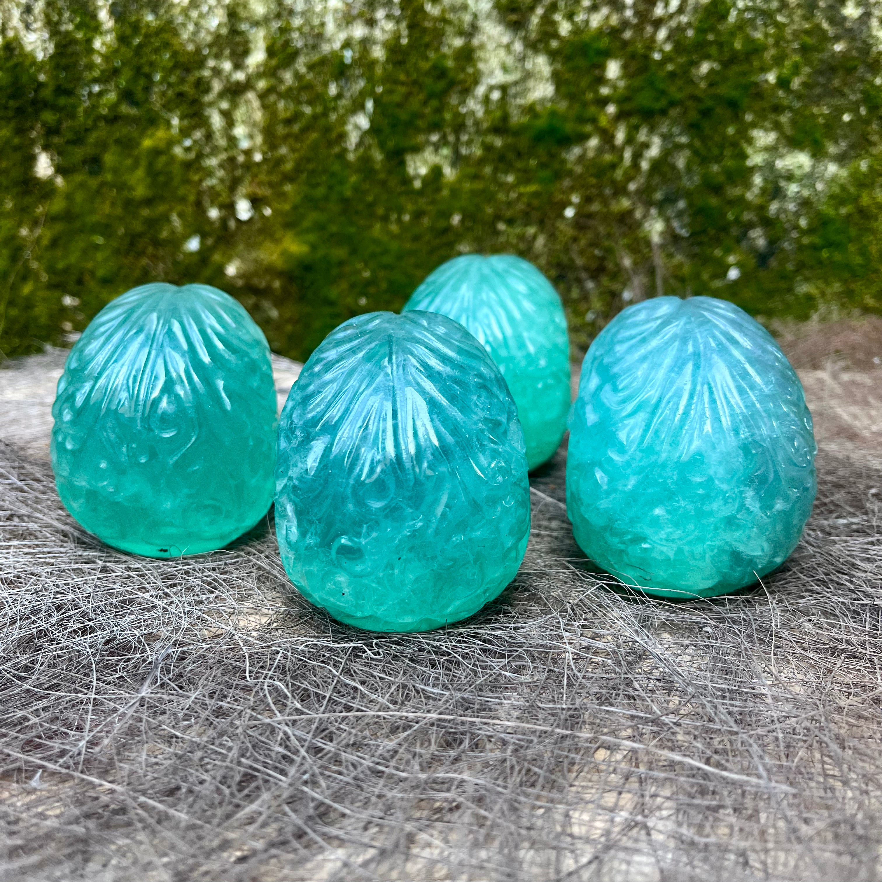 Green Fluorite Carved Skull