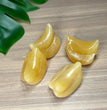 3CM Mini Banana Natural Crystal Carving