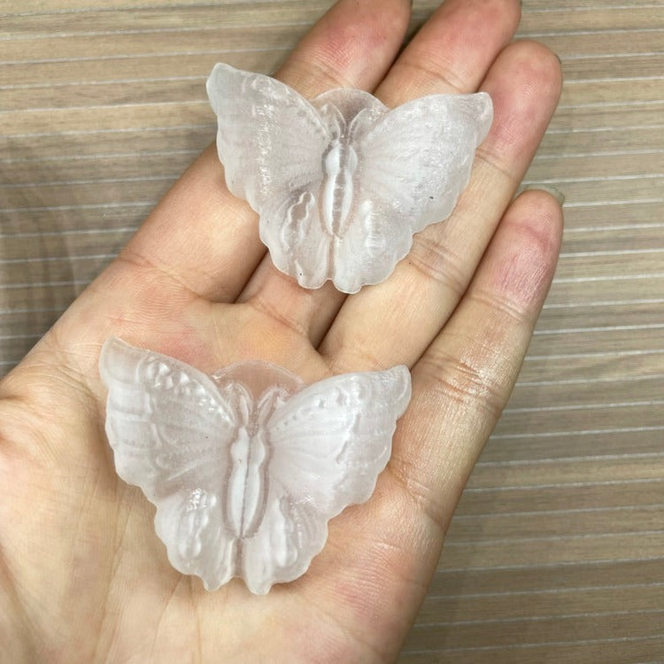 4CM Butterfly Selenite Natural Crystal Carving