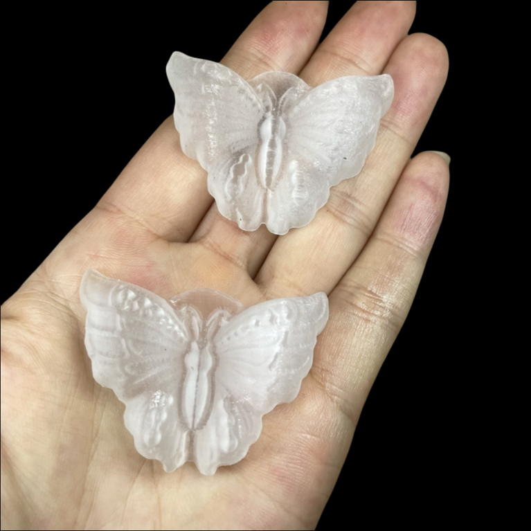 4CM Selenite Butterfly Natural Crystal Carving