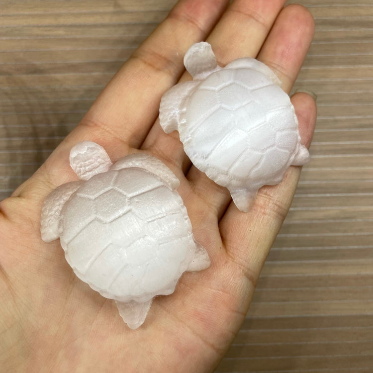 4CM Sea Turtles Selenite Natural Crystal Carving