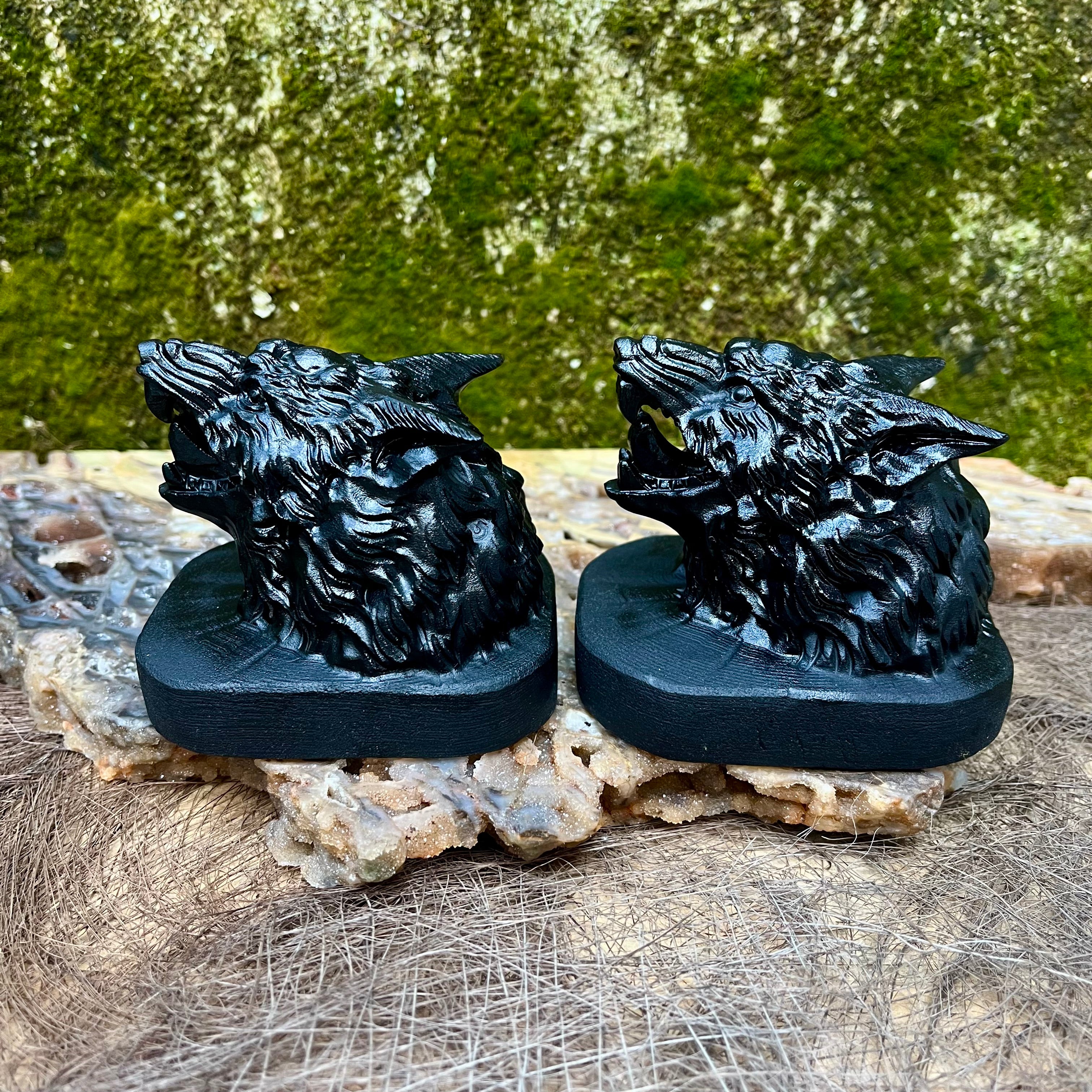 Wolf Head Carving Nice Details